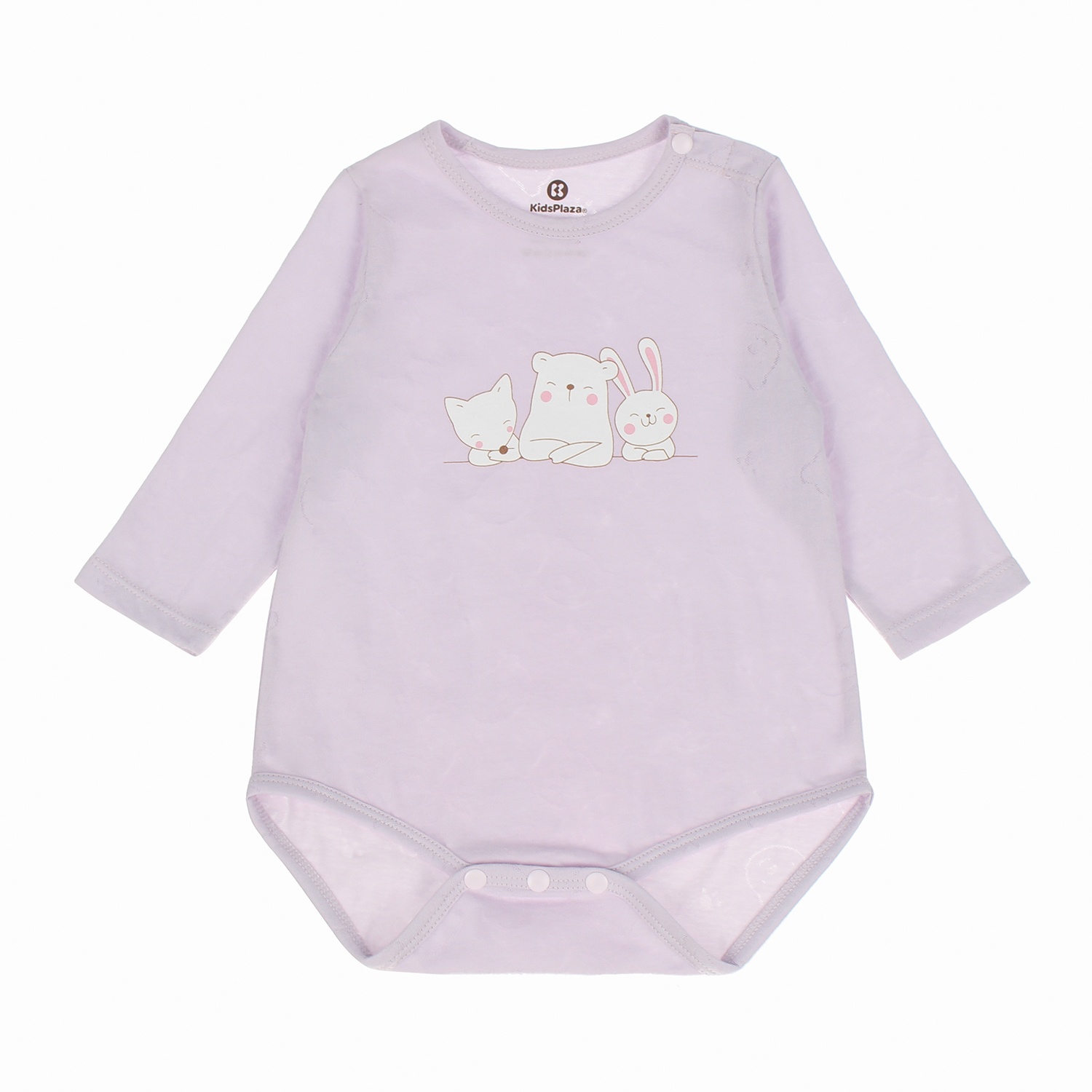 Body suit dài tay bé gái Kidsplaza neil gấu HN20T (Tím) hình 1