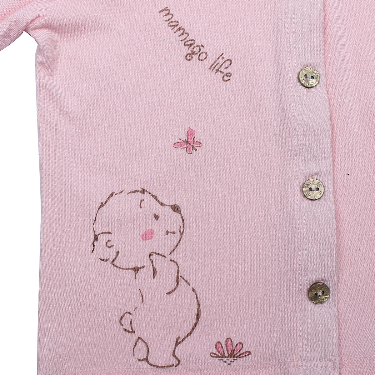 Quần áo sơ sinh cài giữa Otis Mamago ND20H (Hồng) hình 4