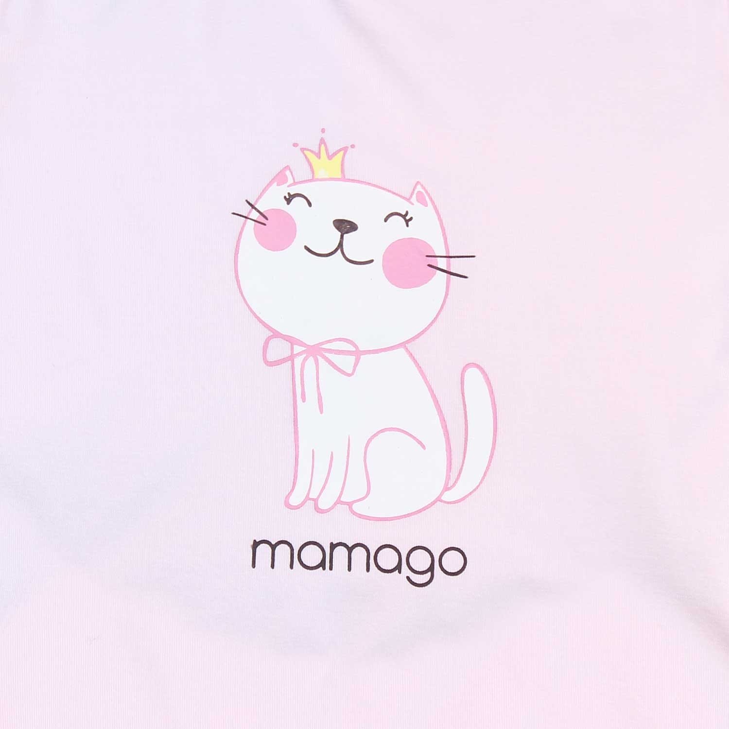 Quần áo sơ sinh cộc tay Otis cài vai Mamago (Hồng) hình 2