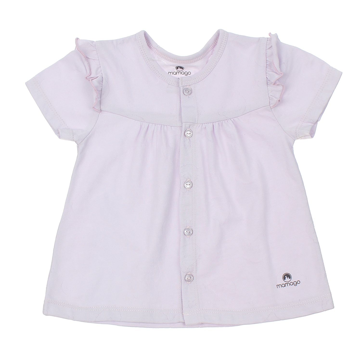 Quần áo sơ sinh Neil cộc tay cài giữa Mamago HN20H (Tím) 6-9M hình 1