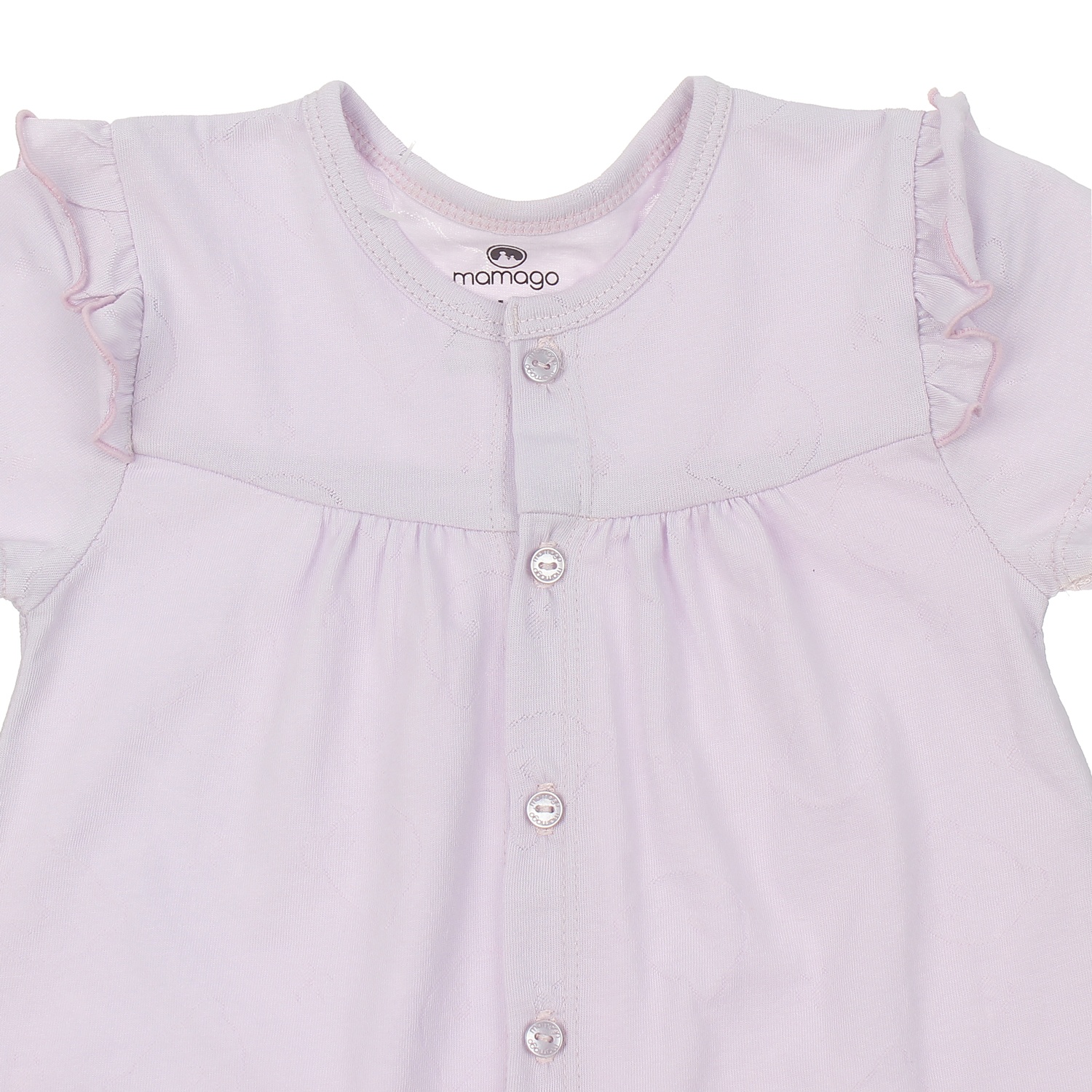 Quần áo sơ sinh Neil cộc tay cài giữa Mamago HN20H (Tím) 6-9M hình 4