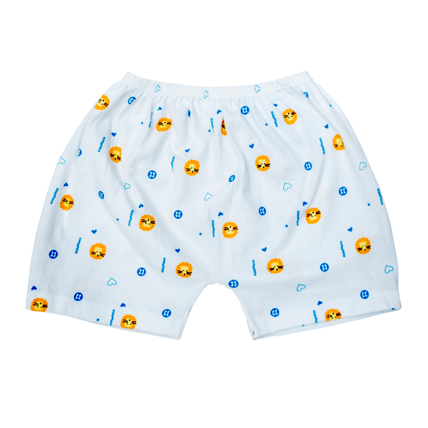 Quần cộc sơ sinh Kidsplaza in sư tử (Trắng Cam) 12-18M hình 1