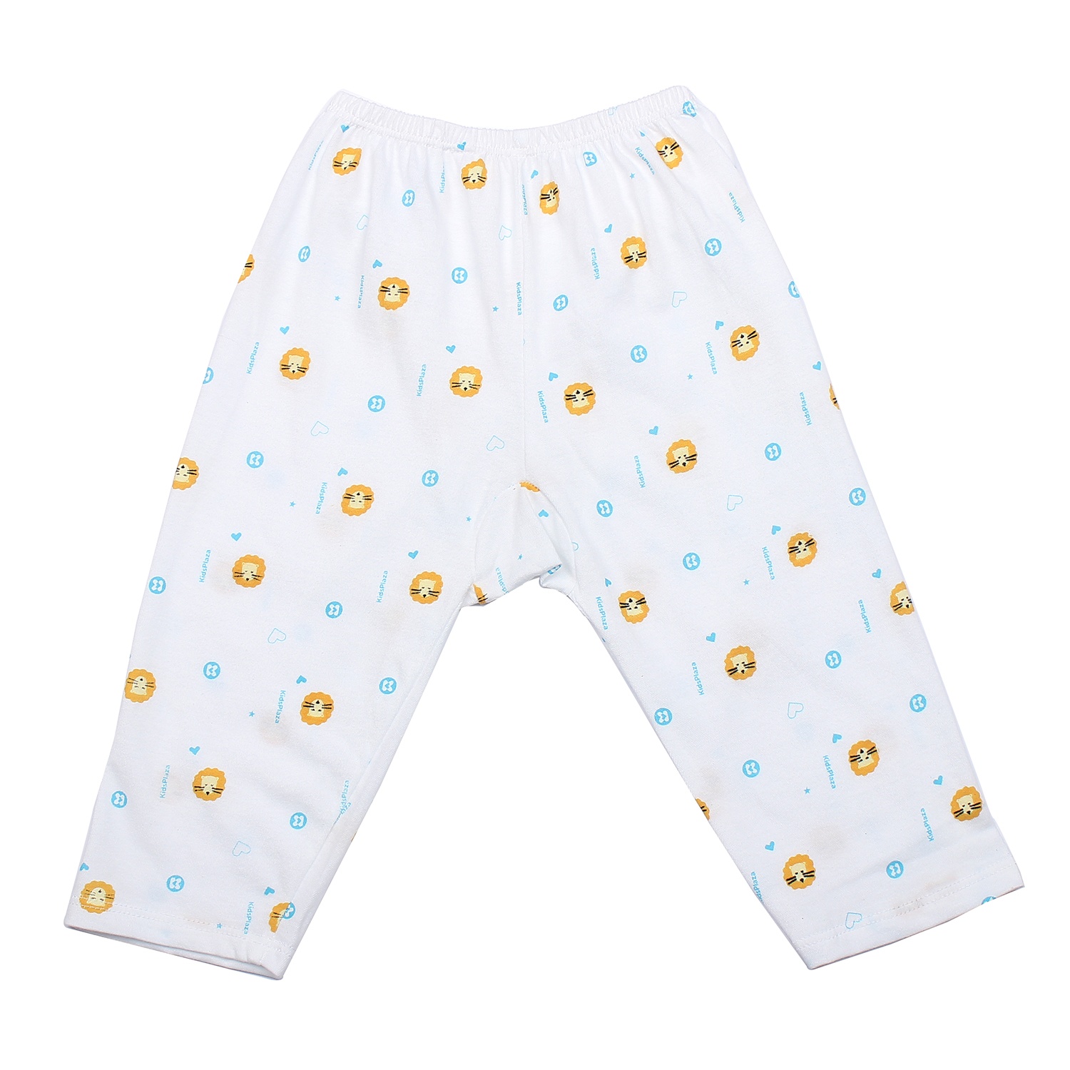 Quần dài sơ sinh cho bé Kidsplaza in hình sư tử (trắng cam) 18-24M hình 1