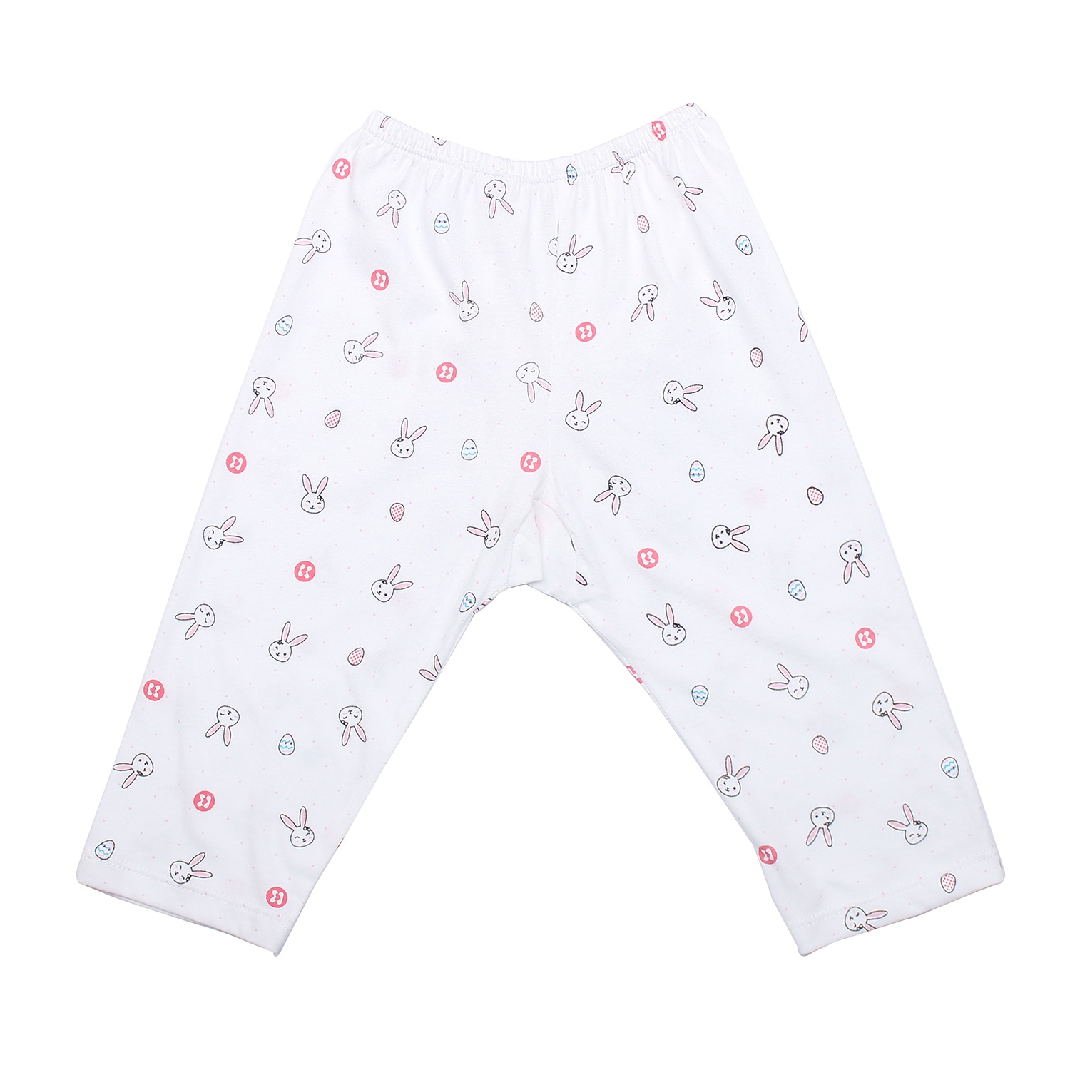 Quần dài sơ sinh cho bé Kidsplaza in thỏ (Trắng Hồng) hình 1