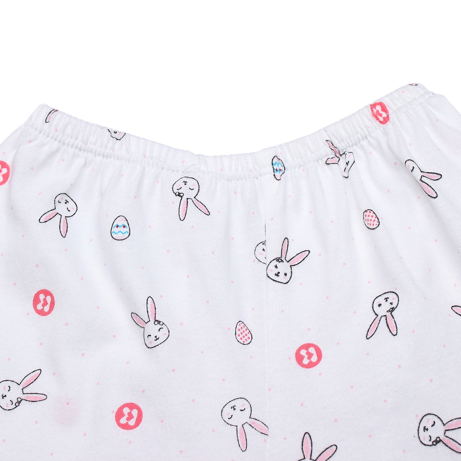 Quần dài sơ sinh cho bé Kidsplaza in thỏ (Trắng Hồng) hình 2