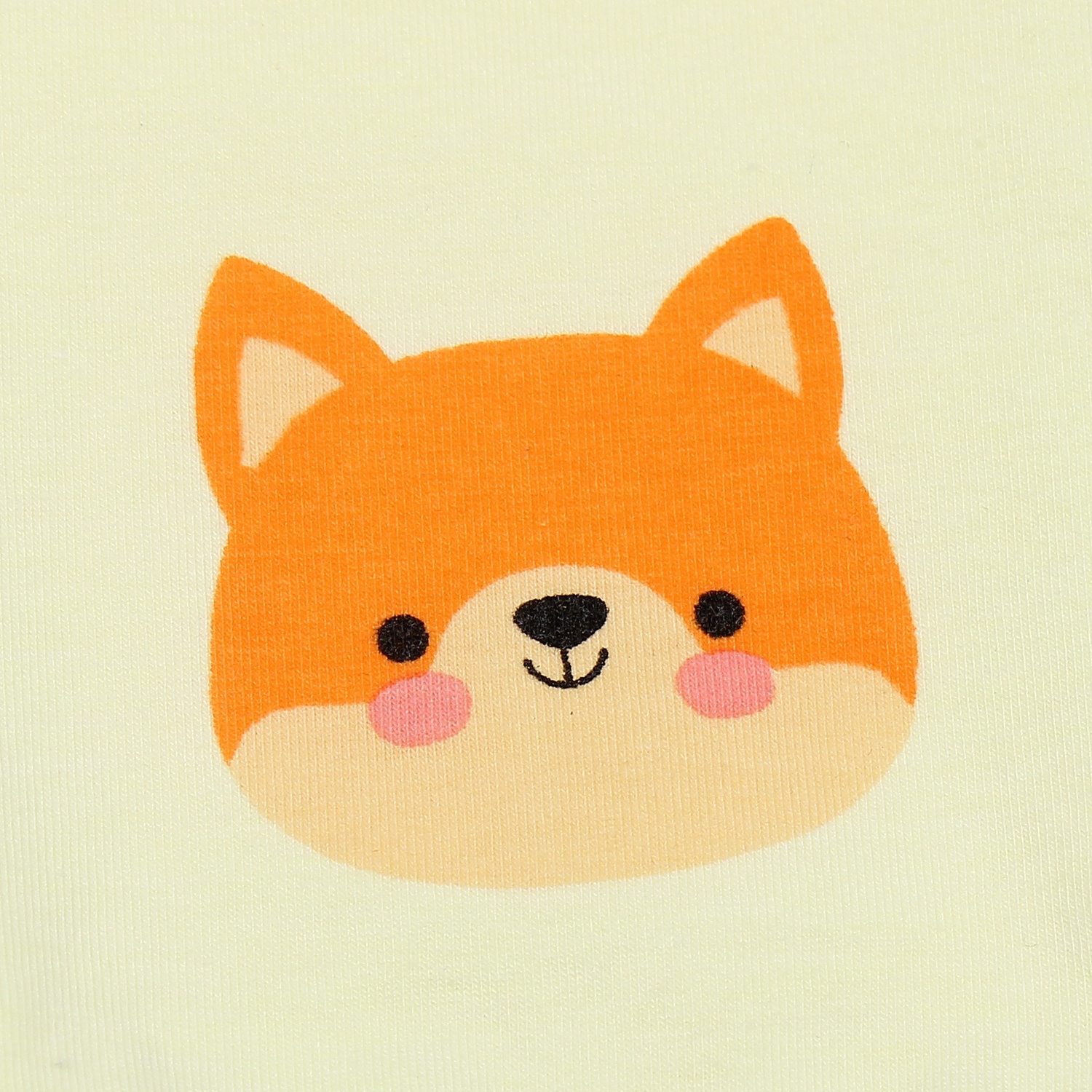 Quần dài sơ sinh đáp đũng Mamago Vera in hình cáo K19 (Vàng) hình 3