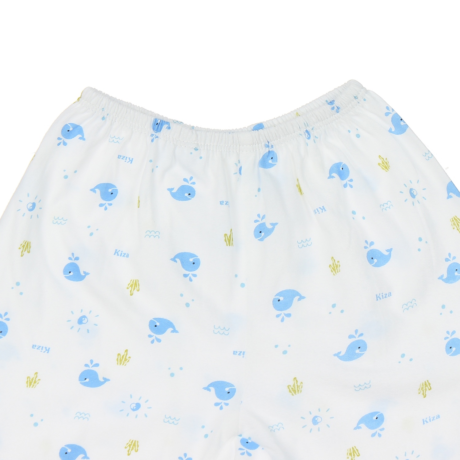 Quần dài sơ sinh Kiza in cá heo (Trắng Xanh) 9-12M hình 2