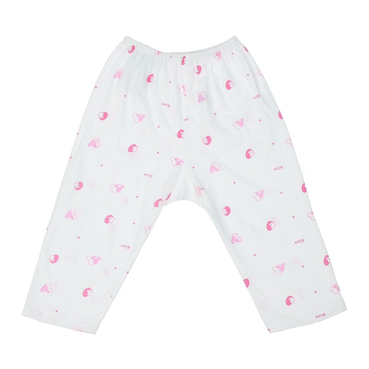 Quần dài sơ sinh Kiza in hình chuột mickey (Trắng hồng) 3-6M hình 1