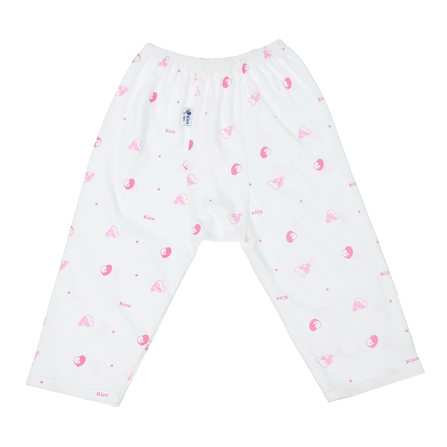 Quần dài sơ sinh Kiza in hình chuột mickey (Trắng hồng) 3-6M hình 3