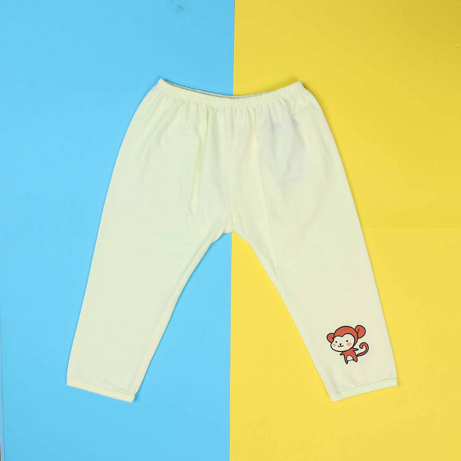 Quần sơ sinh cho bé dài đáp đũng Mamago Vera K19 (Vàng) hình 1