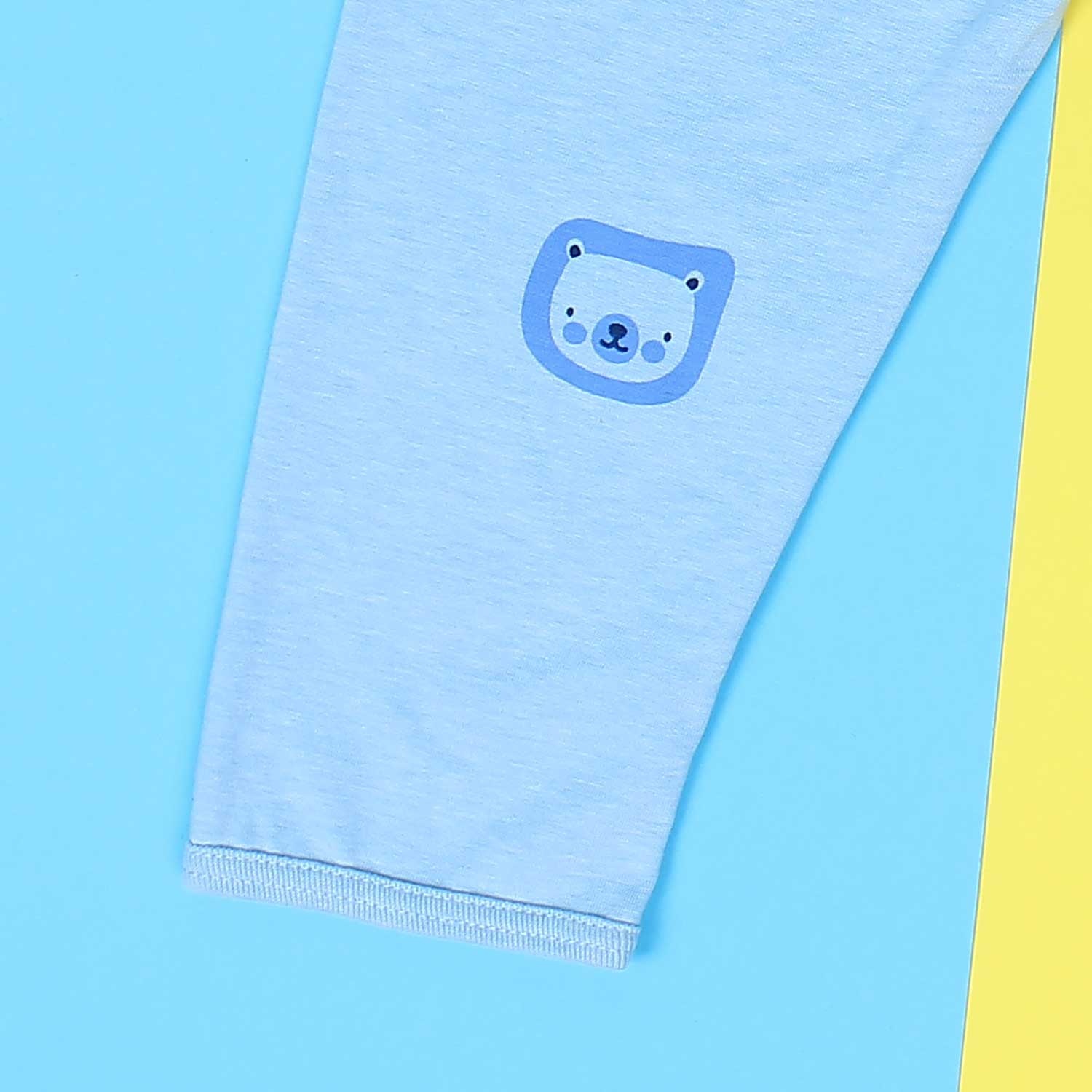 Quần sơ sinh cho bé dài đáp đũng Mamago Vera K19 (Xanh) 6M hình 3