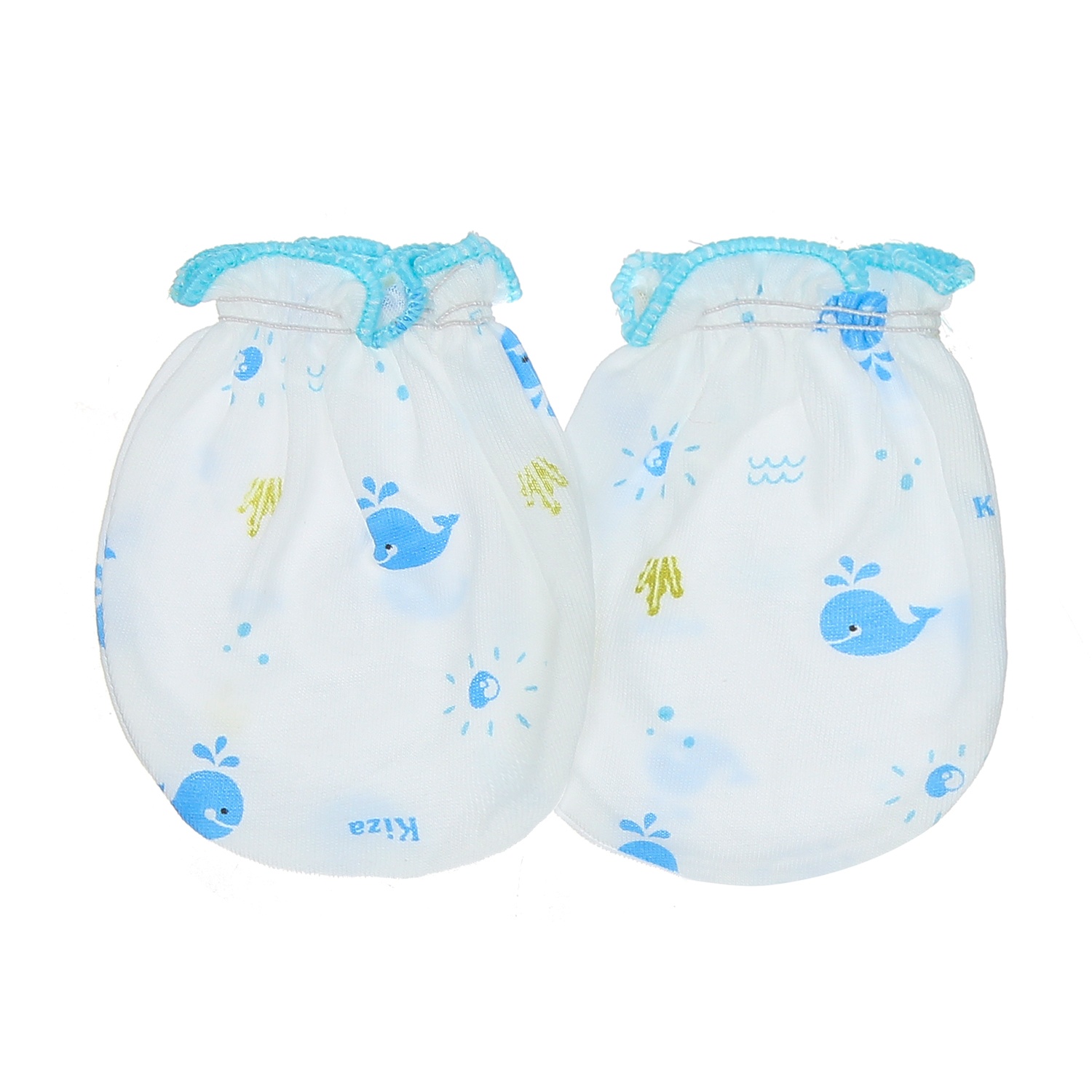 Bao tay chân Kiza in hình chú cá heo (Trắng xanh) hình 2