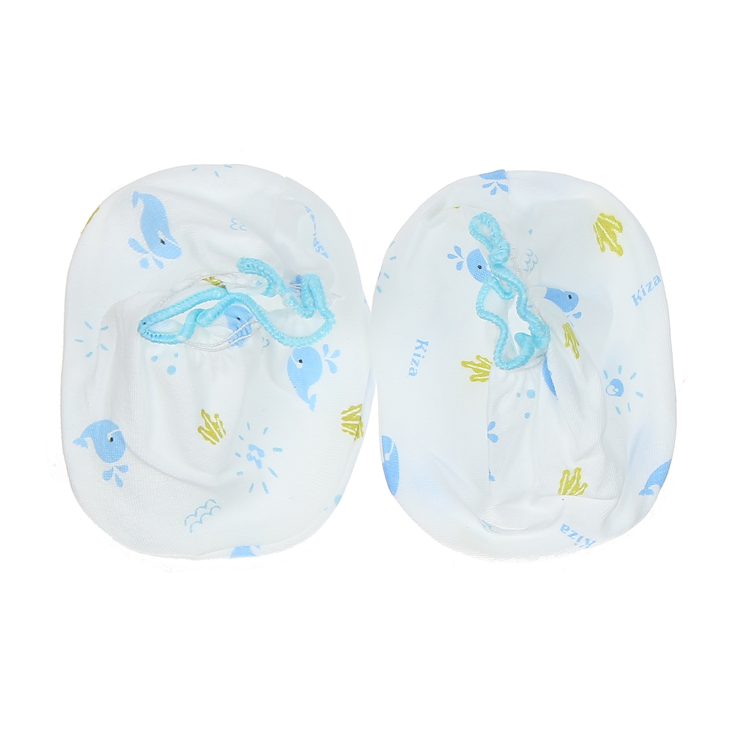 Bao tay chân Kiza in hình chú cá heo (Trắng xanh) hình 3