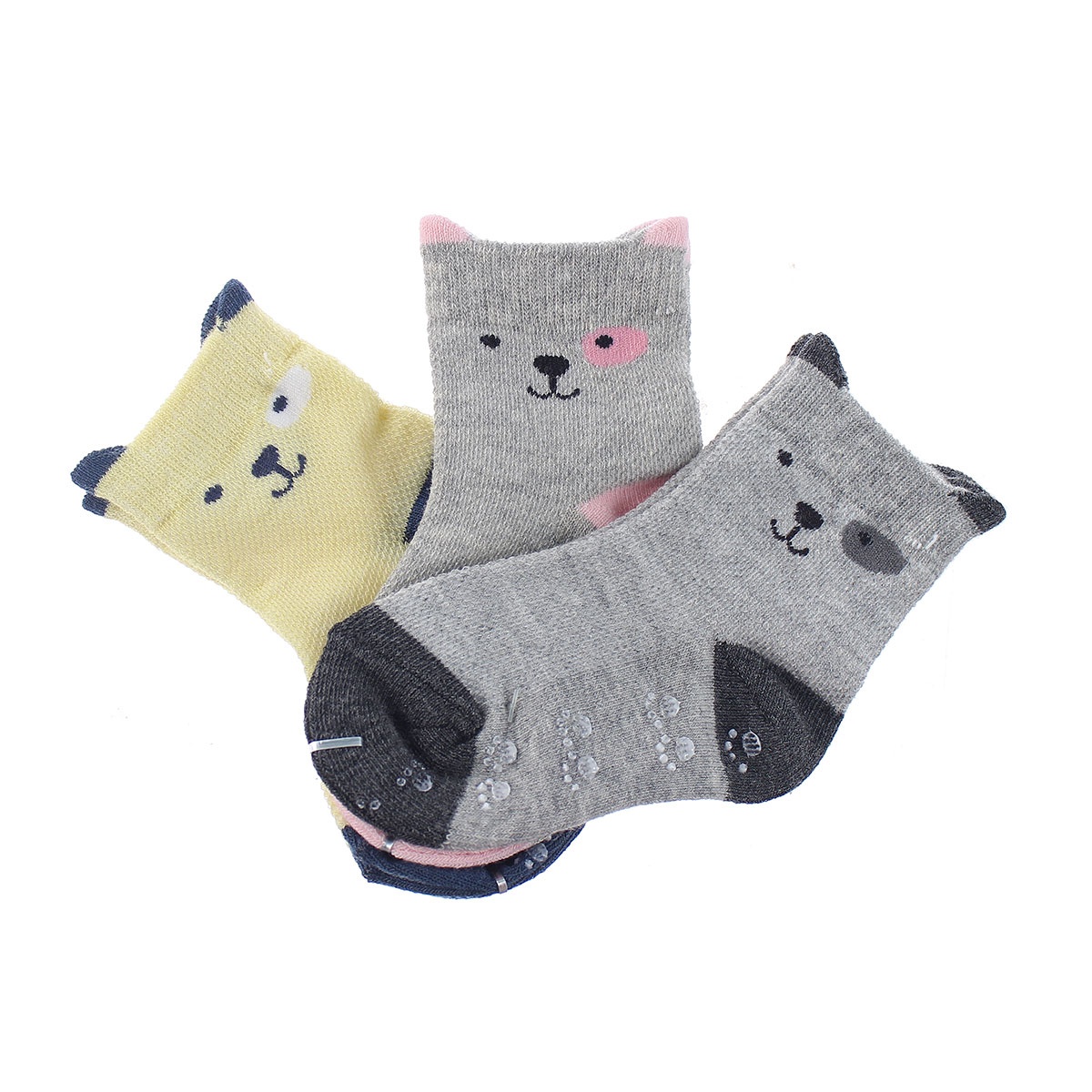 Set 3 đôi tất chống trơn KidsPlaza in hình cún VH19 (12-24M) hình 1