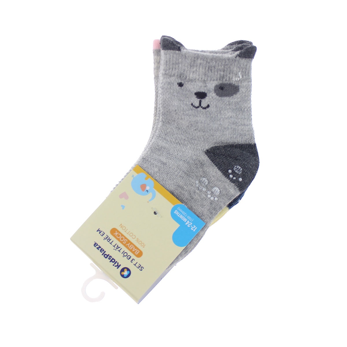 Set 3 đôi tất chống trơn KidsPlaza in hình cún VH19 (12-24M) hình 2