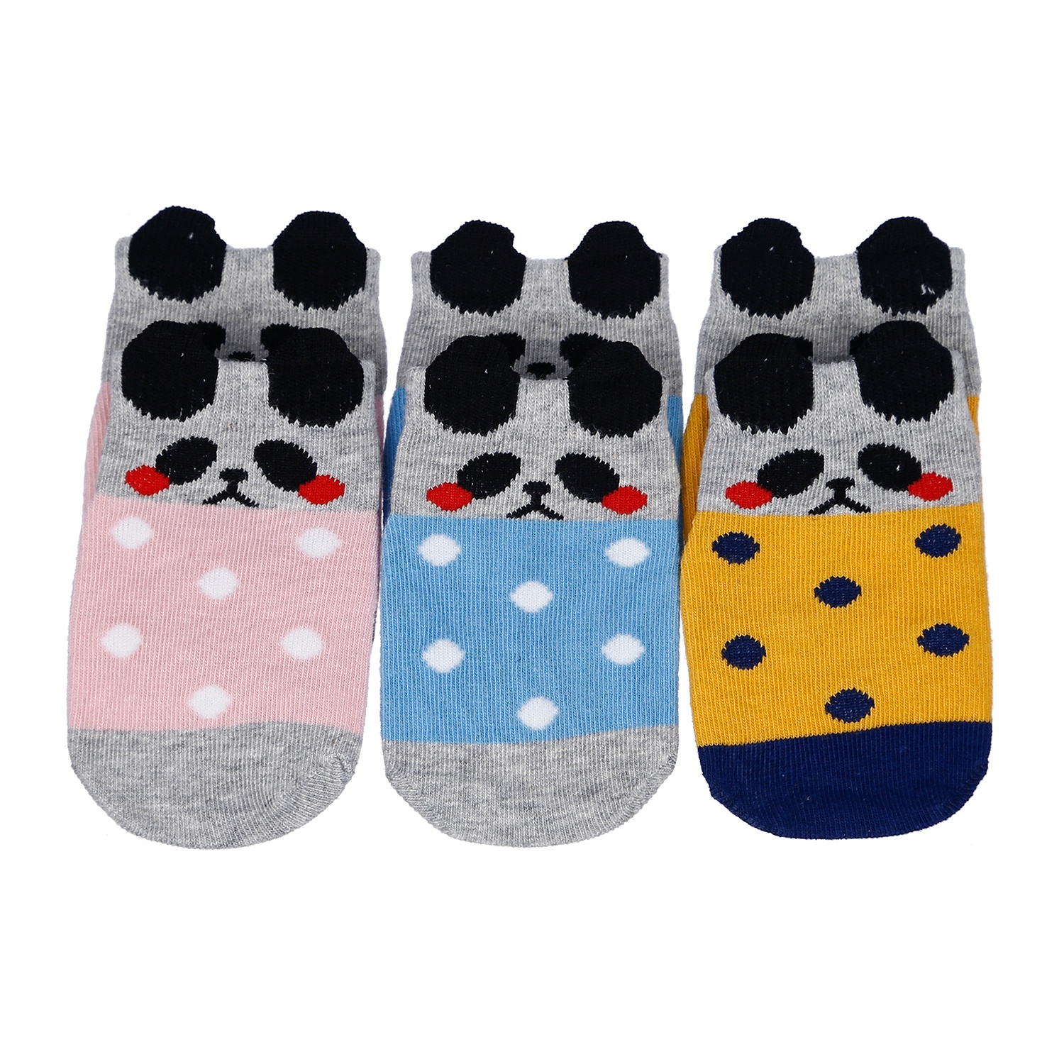 Set 3 tất cổ ngắn hình thú dành cho bé 0-12 tháng hình 5