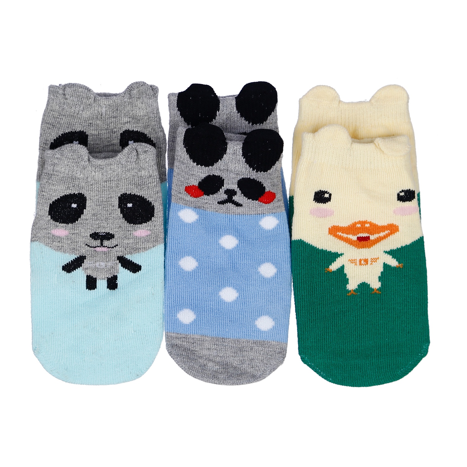 Set 3 tất cổ ngắn hình thú dành cho bé 0-12 tháng hình 6