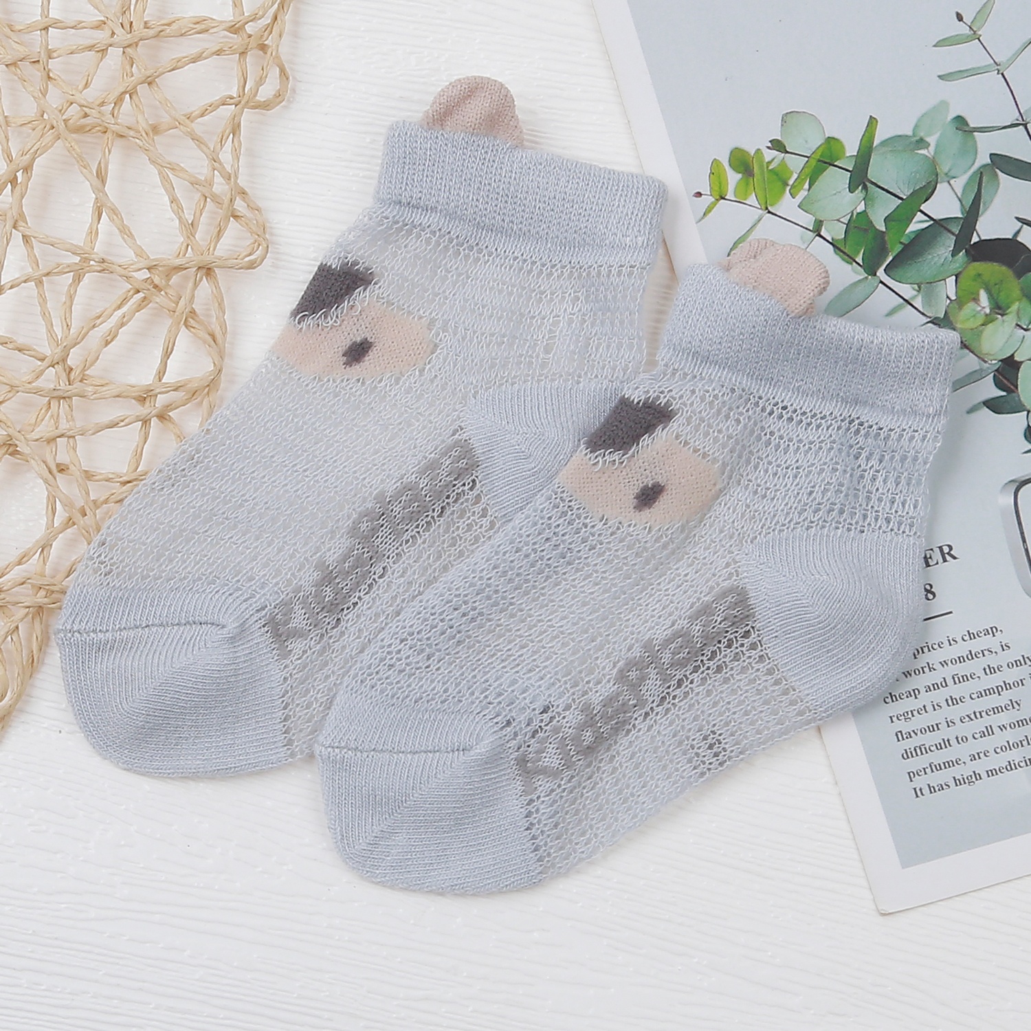 Set 5 đôi tất lưới tai gấu cho bé KidsPlaza DK23H