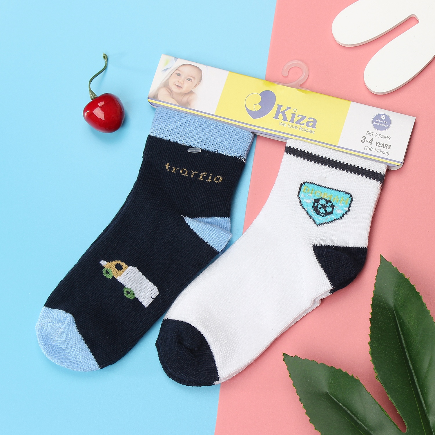 Tất chân sơ sinh Kiza 2018bss-516 set 2 đôi (6M-5Y) hình 1