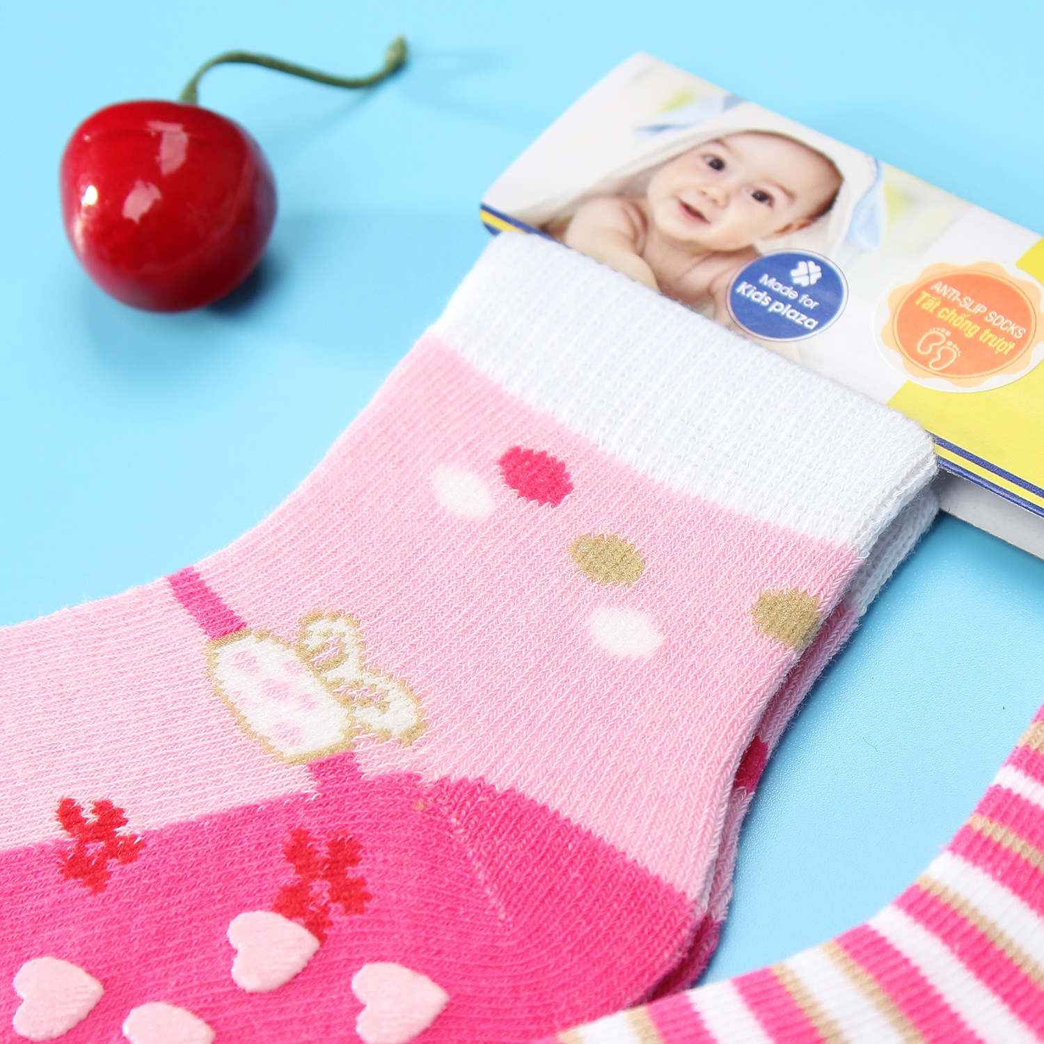 Tất chống trơn cho bé Kiza 2018bss-537 set 3 đôi (6-24M) hình 3