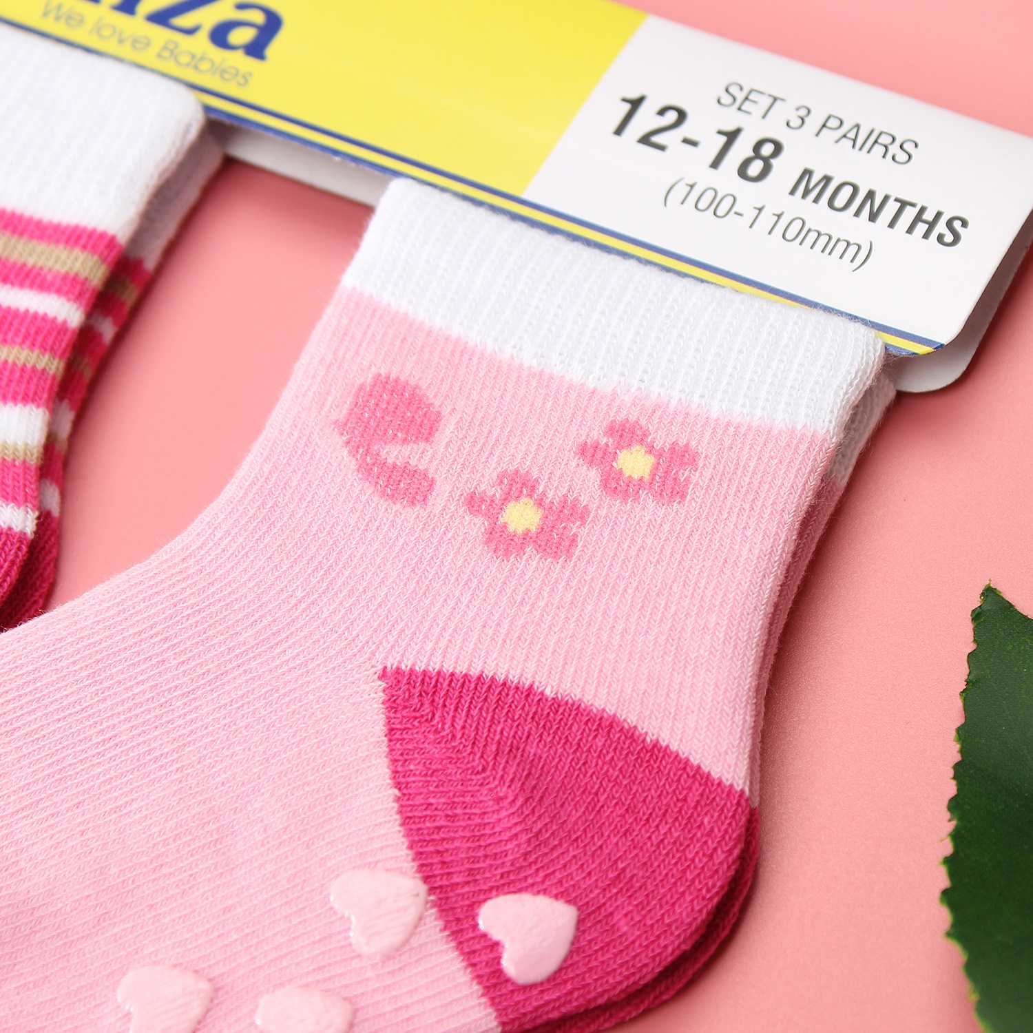 Tất chống trơn cho bé Kiza 2018bss-537 set 3 đôi (6-24M) hình 4