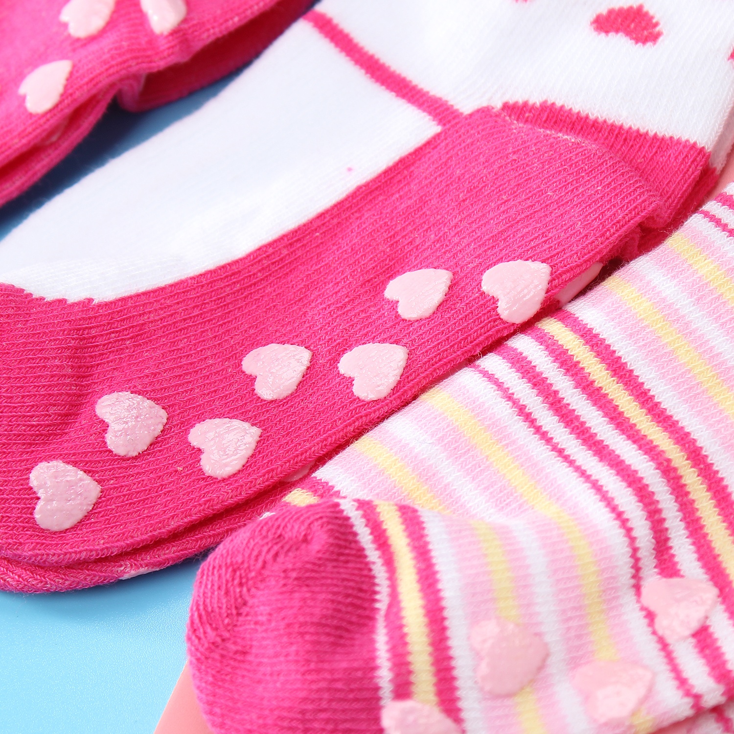 Tất chống trơn sơ sinh Kiza 2018bss-541 set 3 đôi (6M-5Y) hình 3