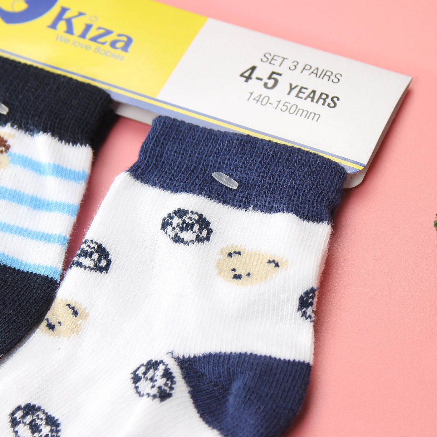 Tất chống trơn sơ sinh Kiza 2018bss-554 set 3 đôi (6M-5Y) hình 3