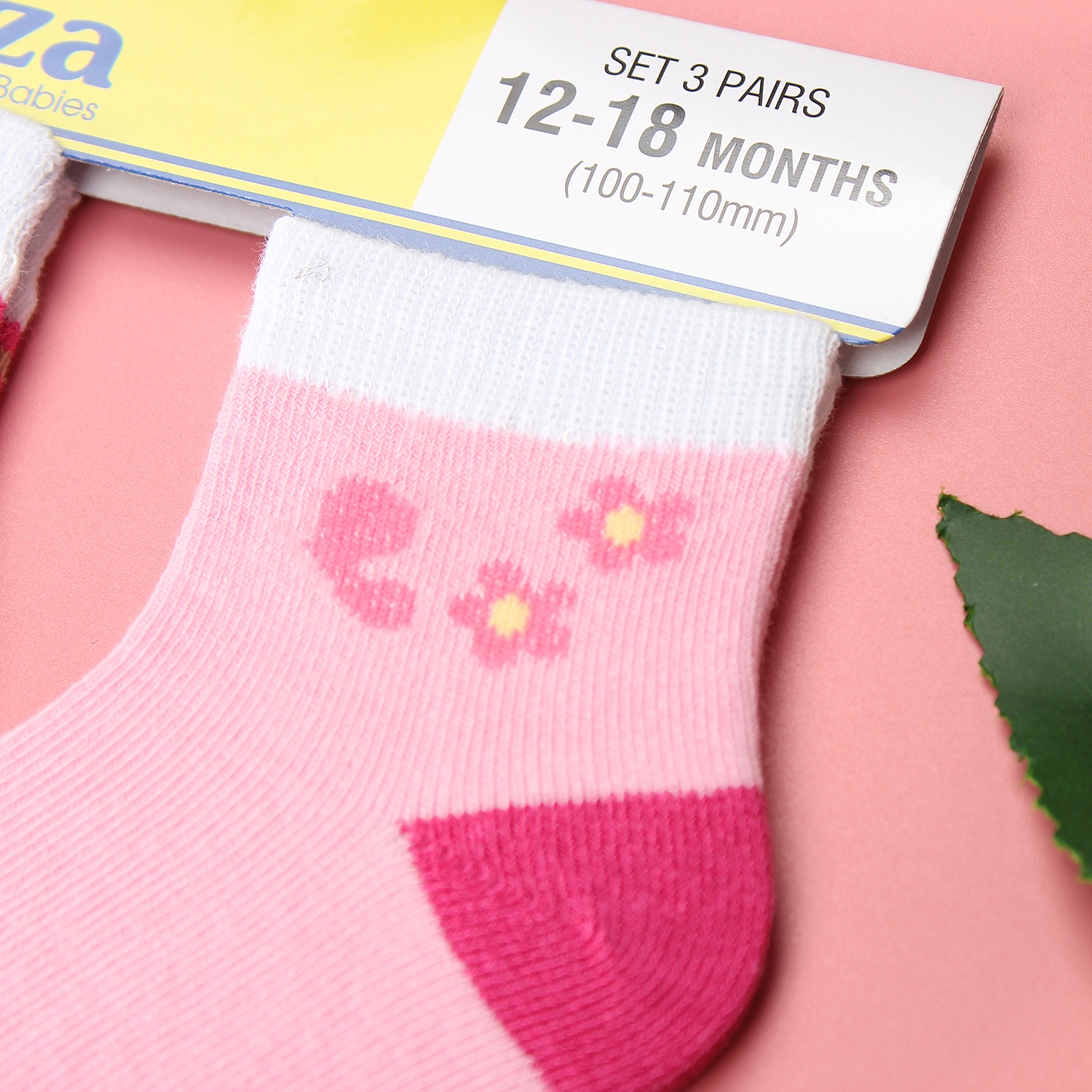 Tất sơ sinh Kiza 2018bss-537 set 3 đôi (6-24M) hình 2
