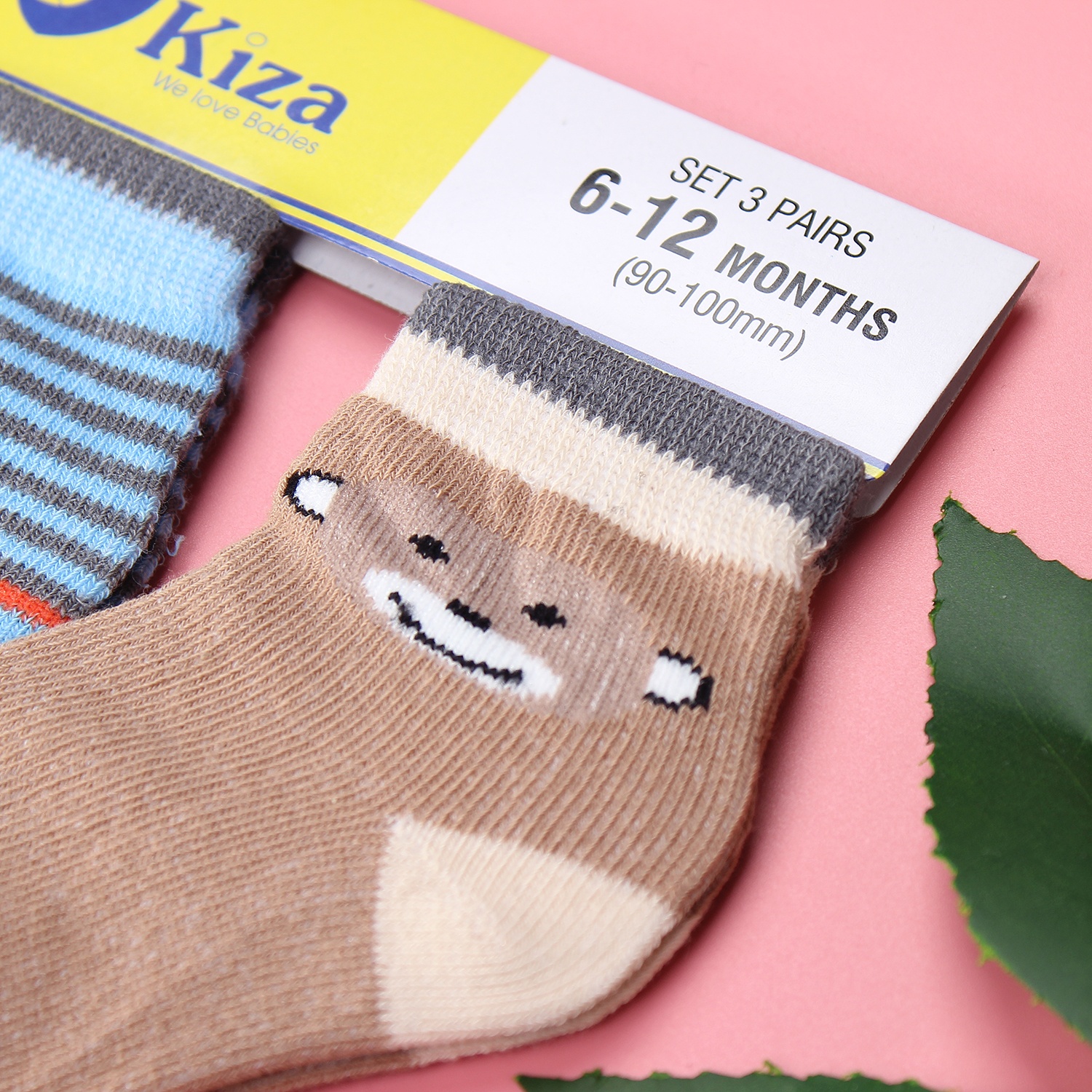Tất sơ sinh Kiza 2018bss-557 set 3 đôi (6-24M) hình 3