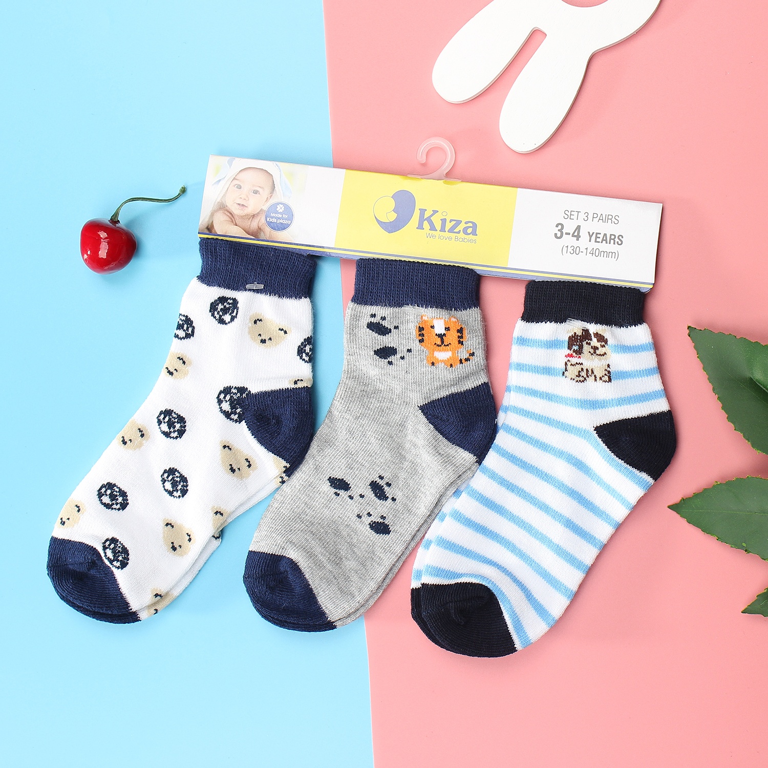 Tất sơ sinh Kiza 2018bss-550 set 3 đôi (6M-5Y) hình 1