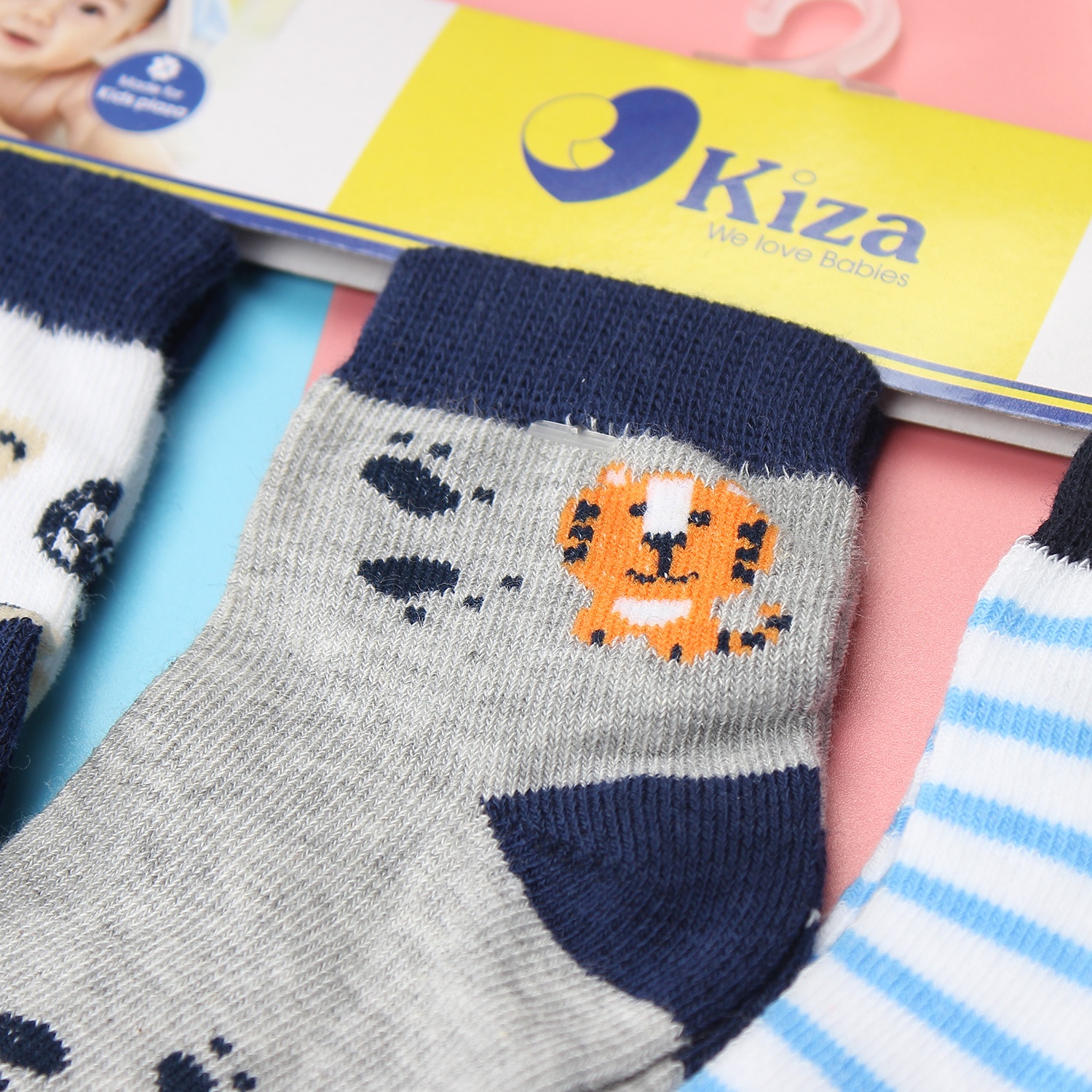Tất sơ sinh Kiza 2018bss-550 set 3 đôi (6M-5Y) hình 2