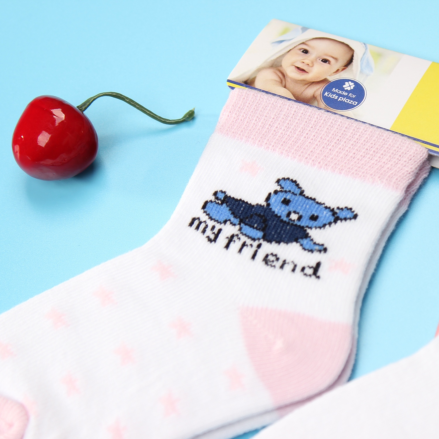 Tất sơ sinh Kiza 2018bss-559 set 3 đôi (6-24M) hình 3