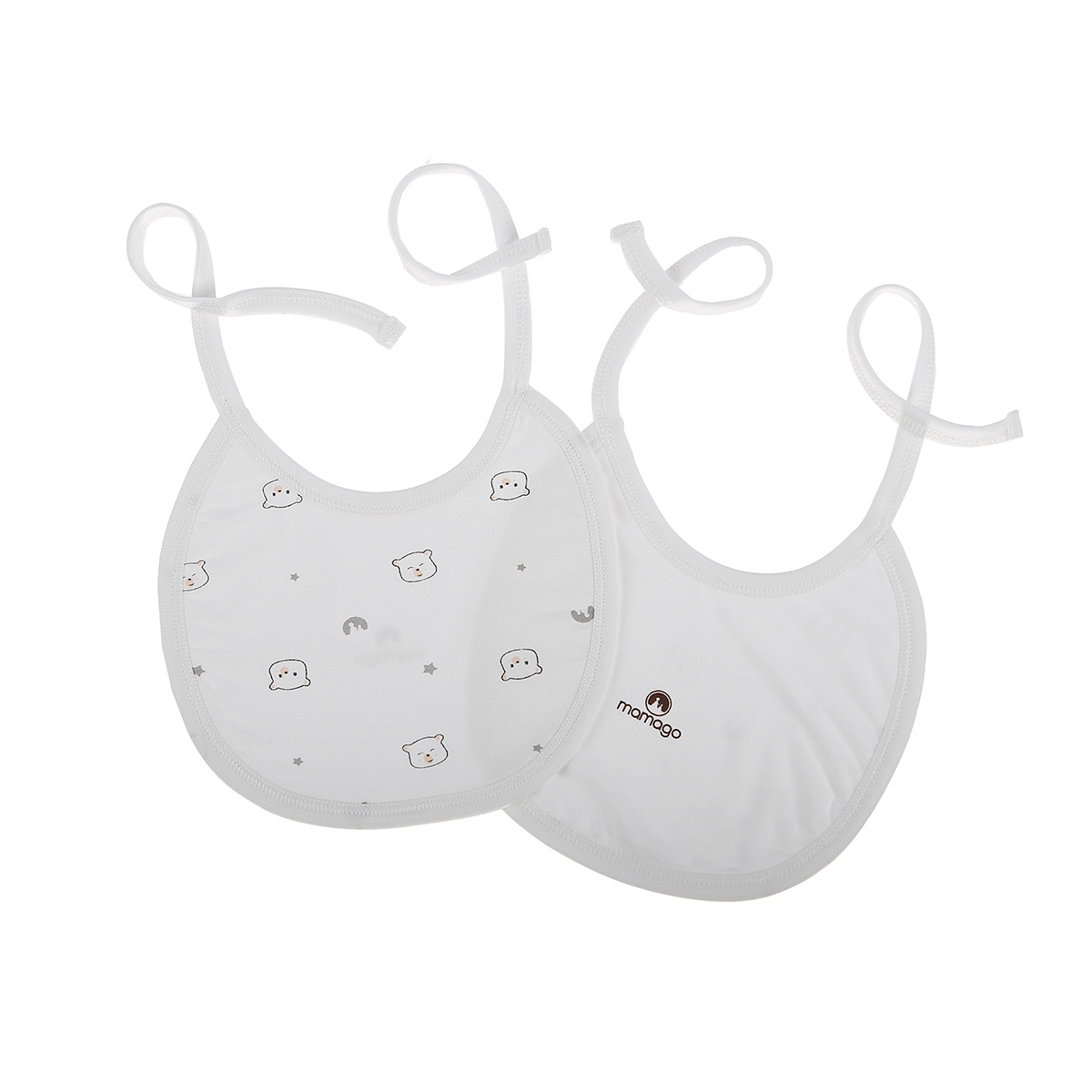 Yếm dây sơ sinh Otis Mamago ND20H (Trắng) hình 1