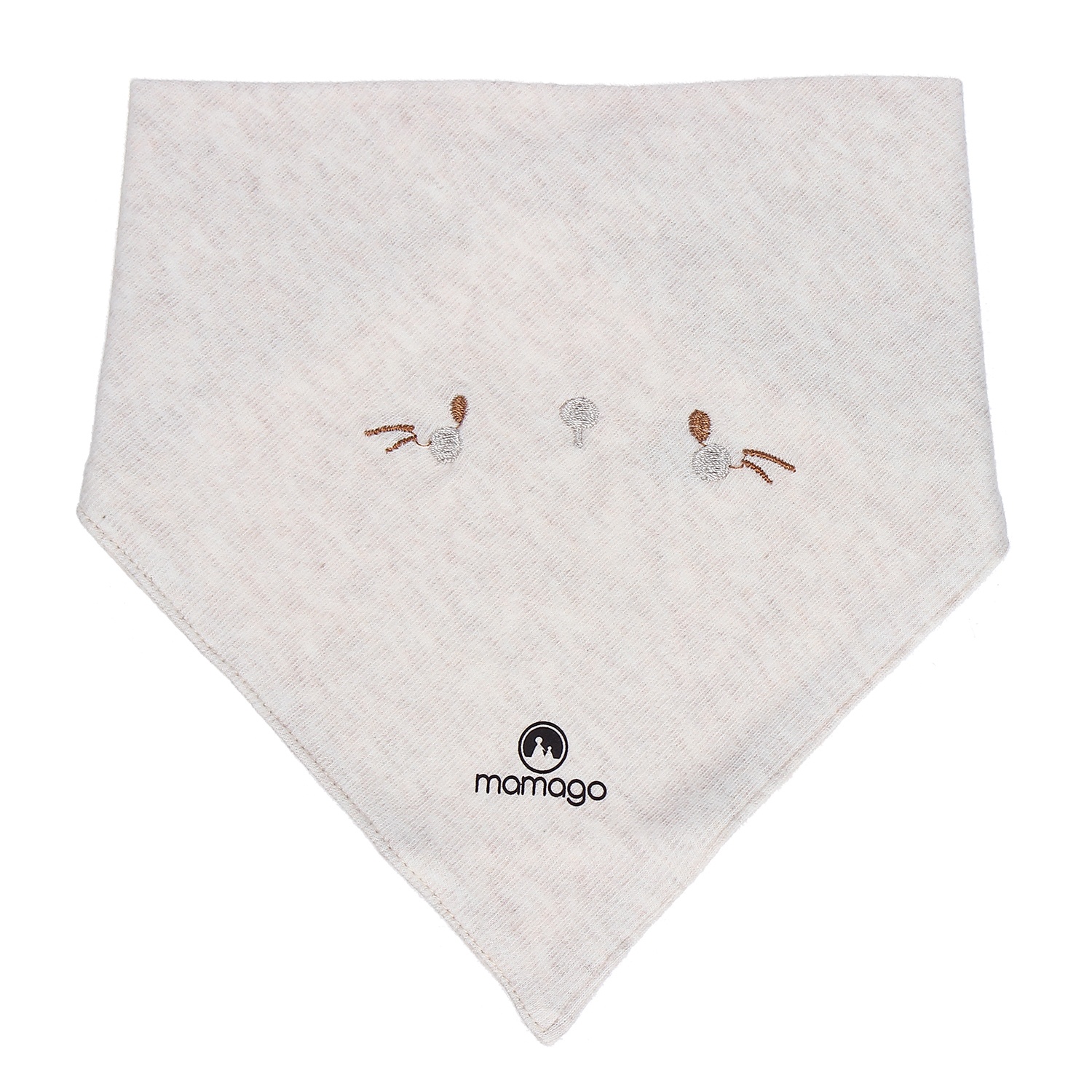 Yếm sơ sinh dày thêu họa tiết đôi mắt Mamago HN20D hình 1