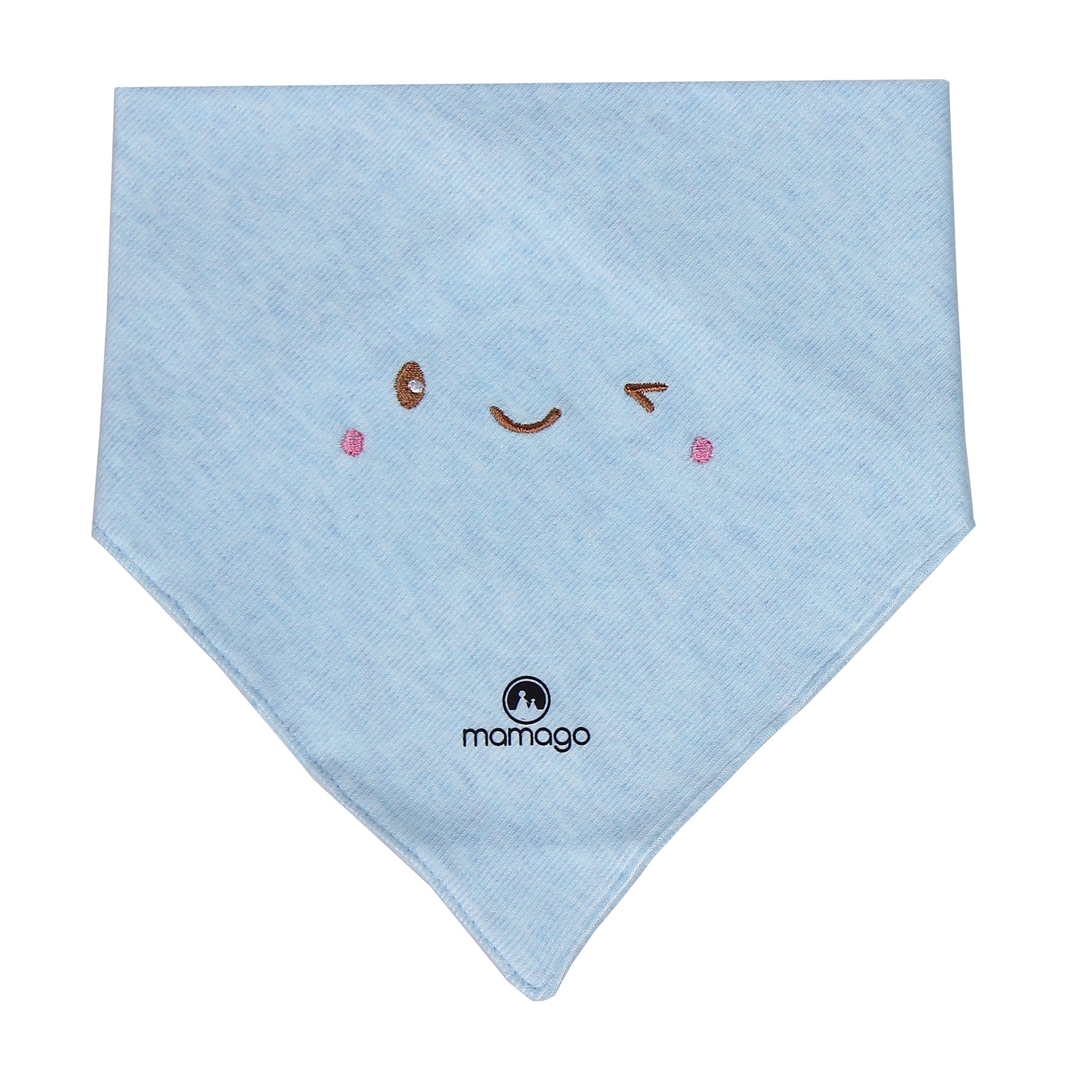 Yếm sơ sinh dày in hình mặt cười Mamago HN20D hình 1