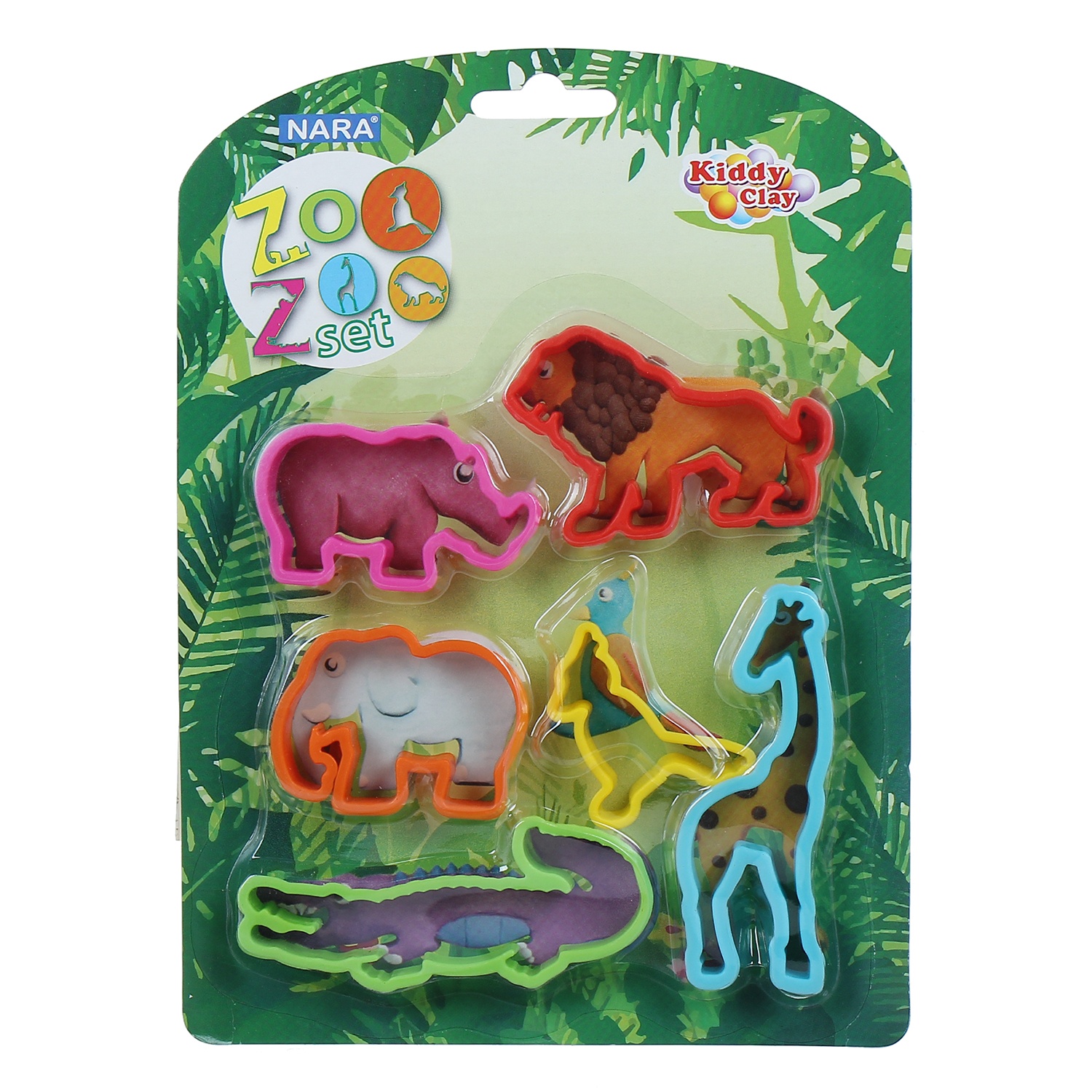Bộ khuôn nặn Kiddy Clay MO-ZOO hình 1