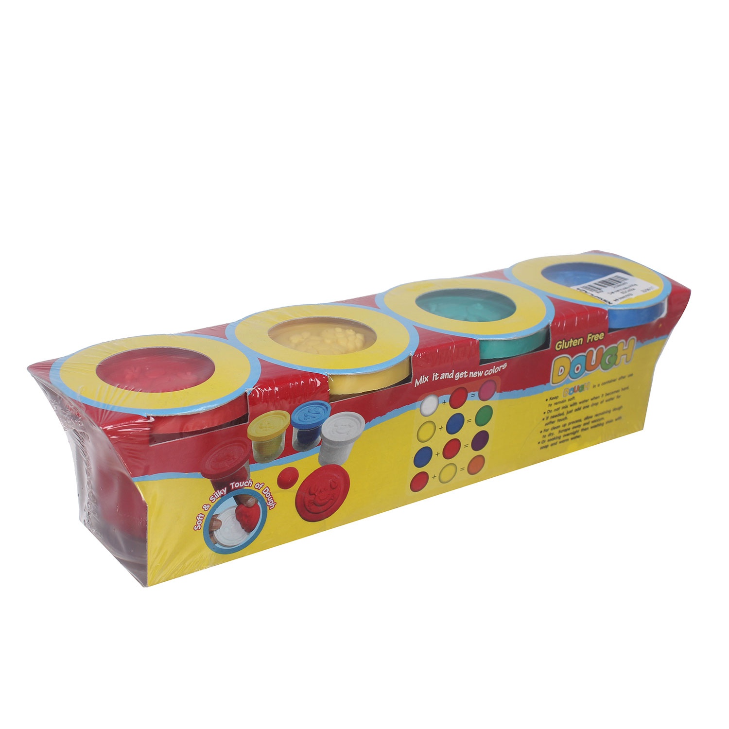 Đồ chơi đất nặn Kiddy Clay hình bánh kem DOUGH 4 màu 400g DO-400-4  hình 2