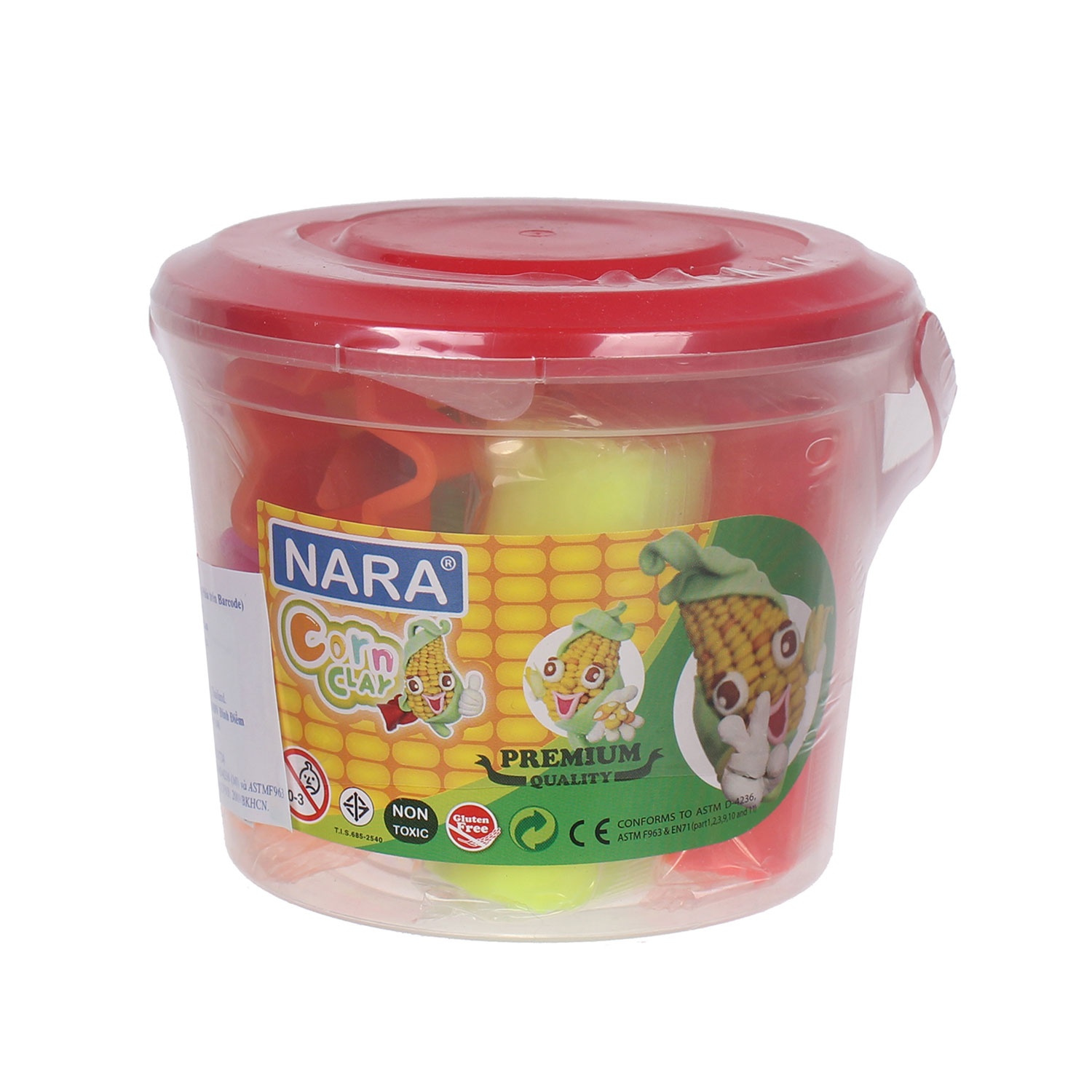 Đồ chơi đất nặn Kiddy Clay Nara 6 màu 270g SCC27064SM hình 1