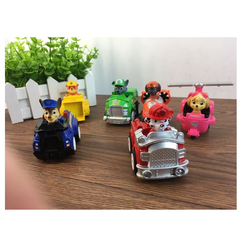 Bộ đồ chơi xe 6 chú chó cứu hộ AC hình 2