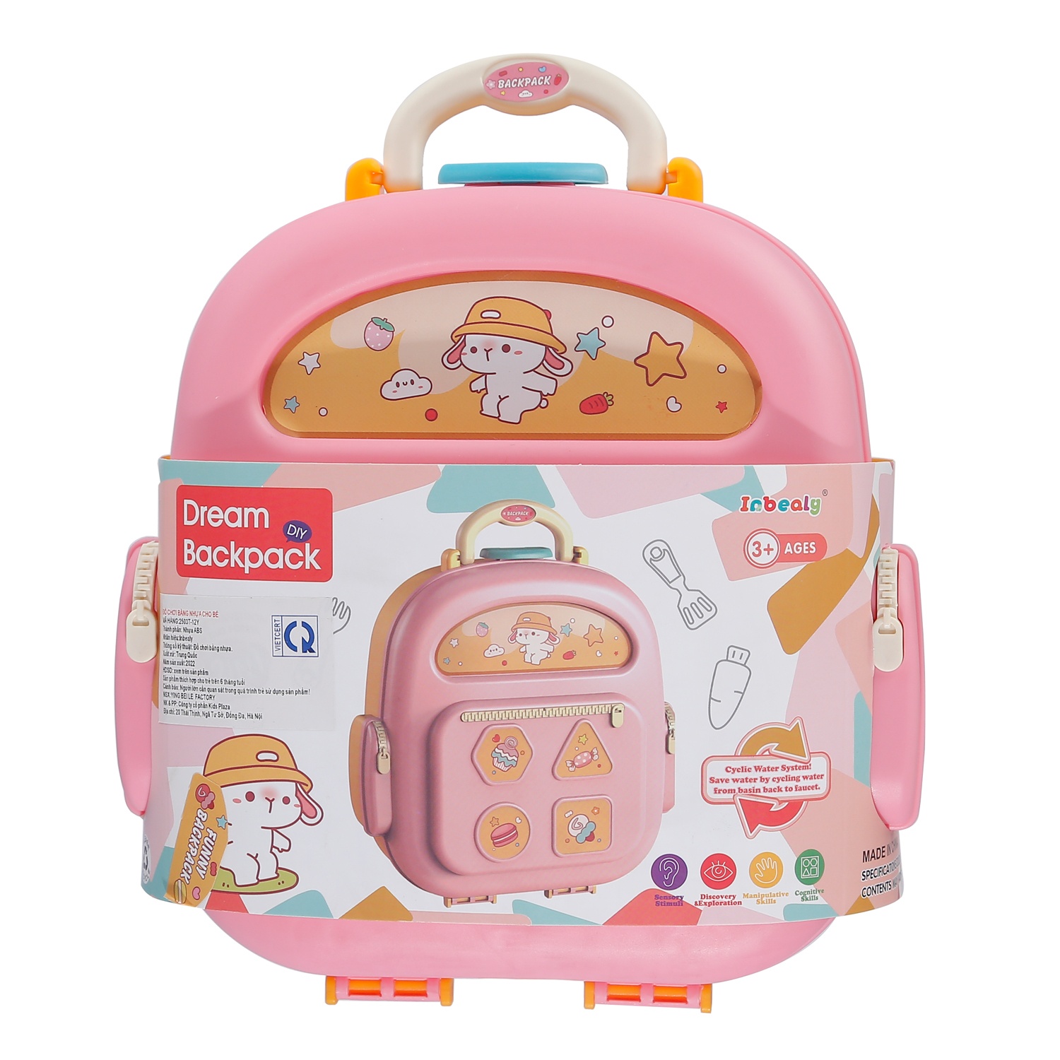 Đồ chơi cặp sách nhà bếp màu hồng CY.2503T-12Y cho bé hình 1