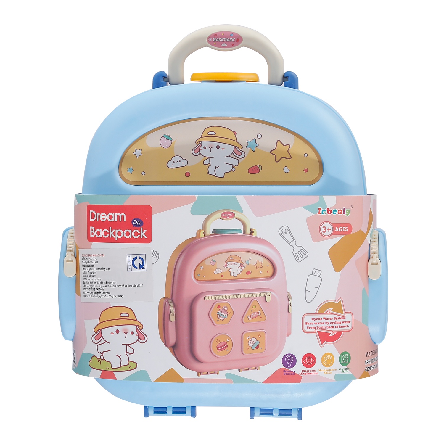 Đồ chơi cặp sách nhà bếp màu xanh CY.2503T-12B hình 1