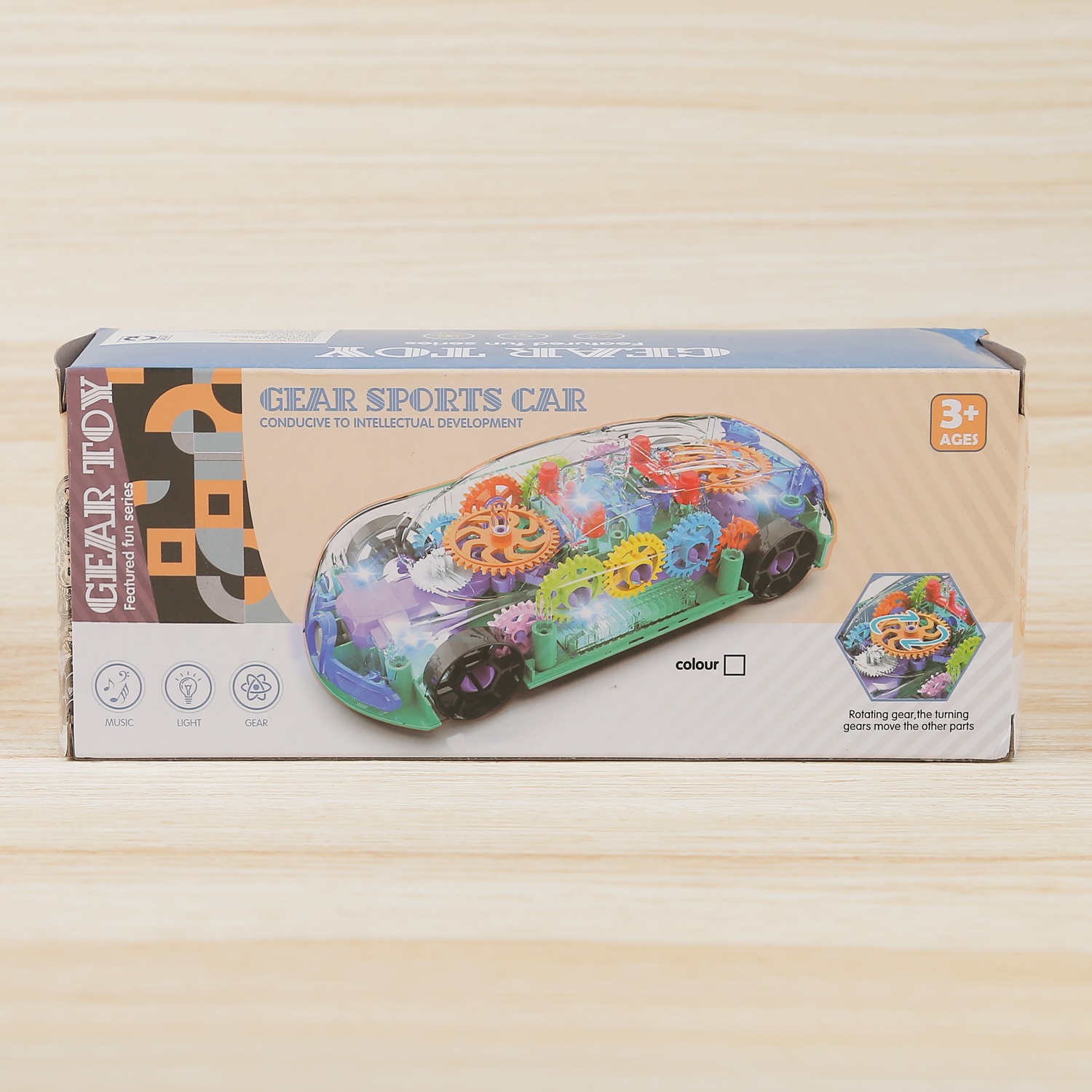 Đồ chơi bánh răng ô tô sắc màu CY.22137 hình 2