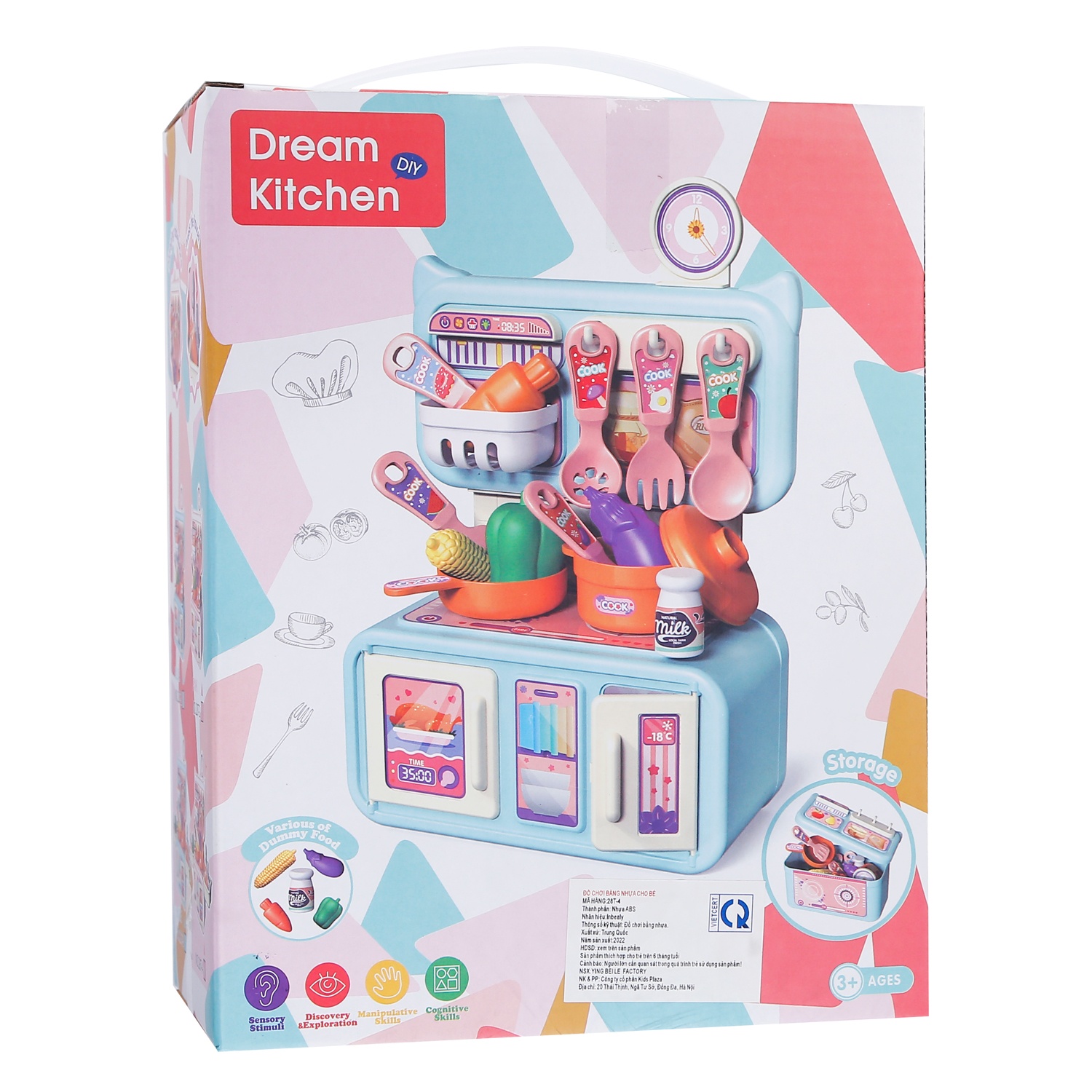 Đồ chơi căn bếp mộng mơ màu xanh nhạt CY.28T-3 hình 1