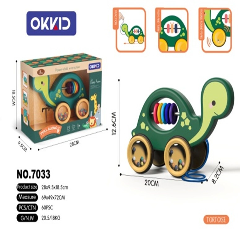 Đồ chơi kéo rùa cần cù HT 5659 (7033)
