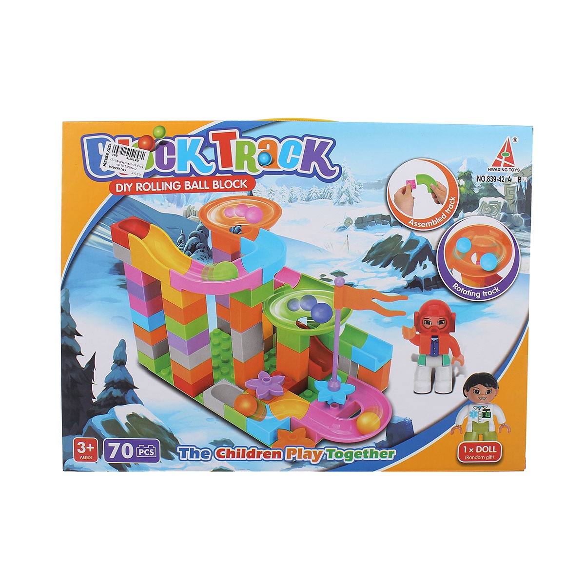 Đồ chơi lắp ghép cầu trượt thông minh HW839-42 hình 1