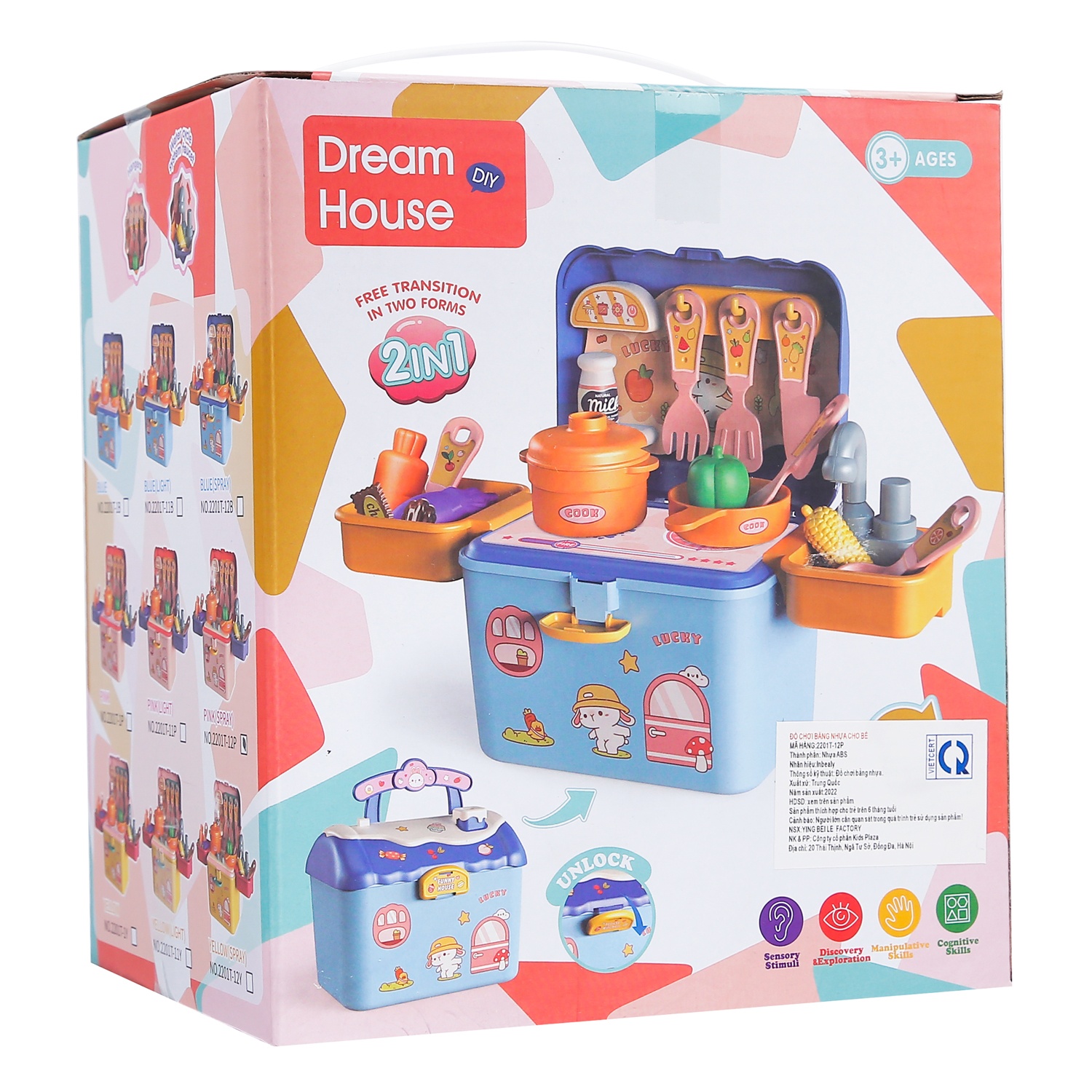 Đồ chơi nhà bếp màu xanh CY.2201T-12B hình 1