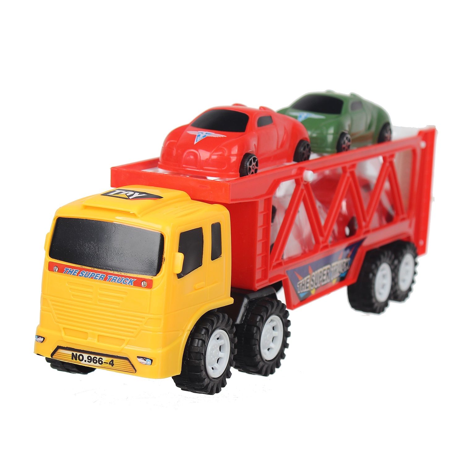 Đồ chơi mô hình xe tải chở ô tô CY.966-4 hình 3