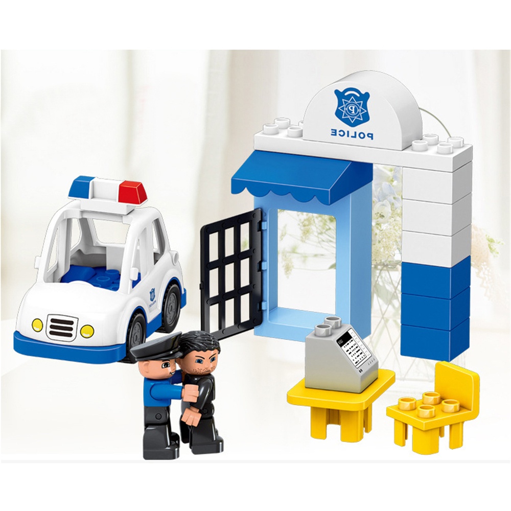 Đồ chơi xếp hình cảnh sát Huimei HW.075-1 hình 2