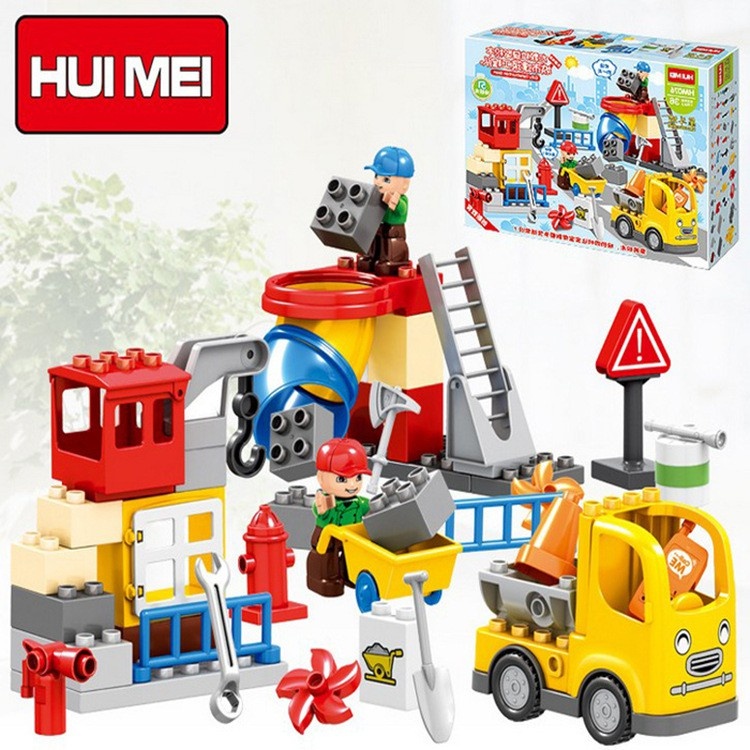Đồ chơi xếp hình công trường Huimei HW.0761-1 hình 1