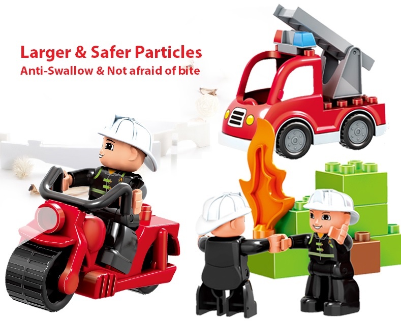 Đồ chơi xếp hình cứu hỏa Huimei HM061-1 hình 4